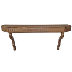 Carved Wood Console