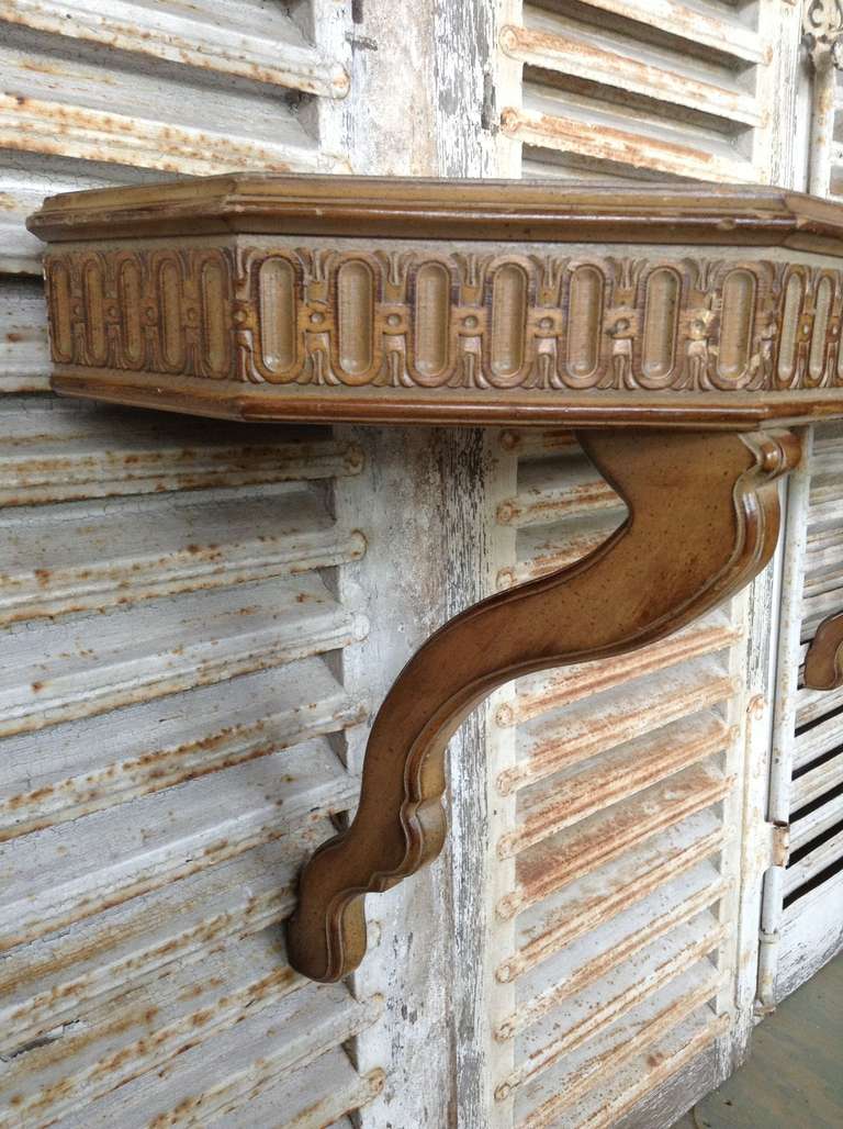 Mid-20th Century Carved Wood Console