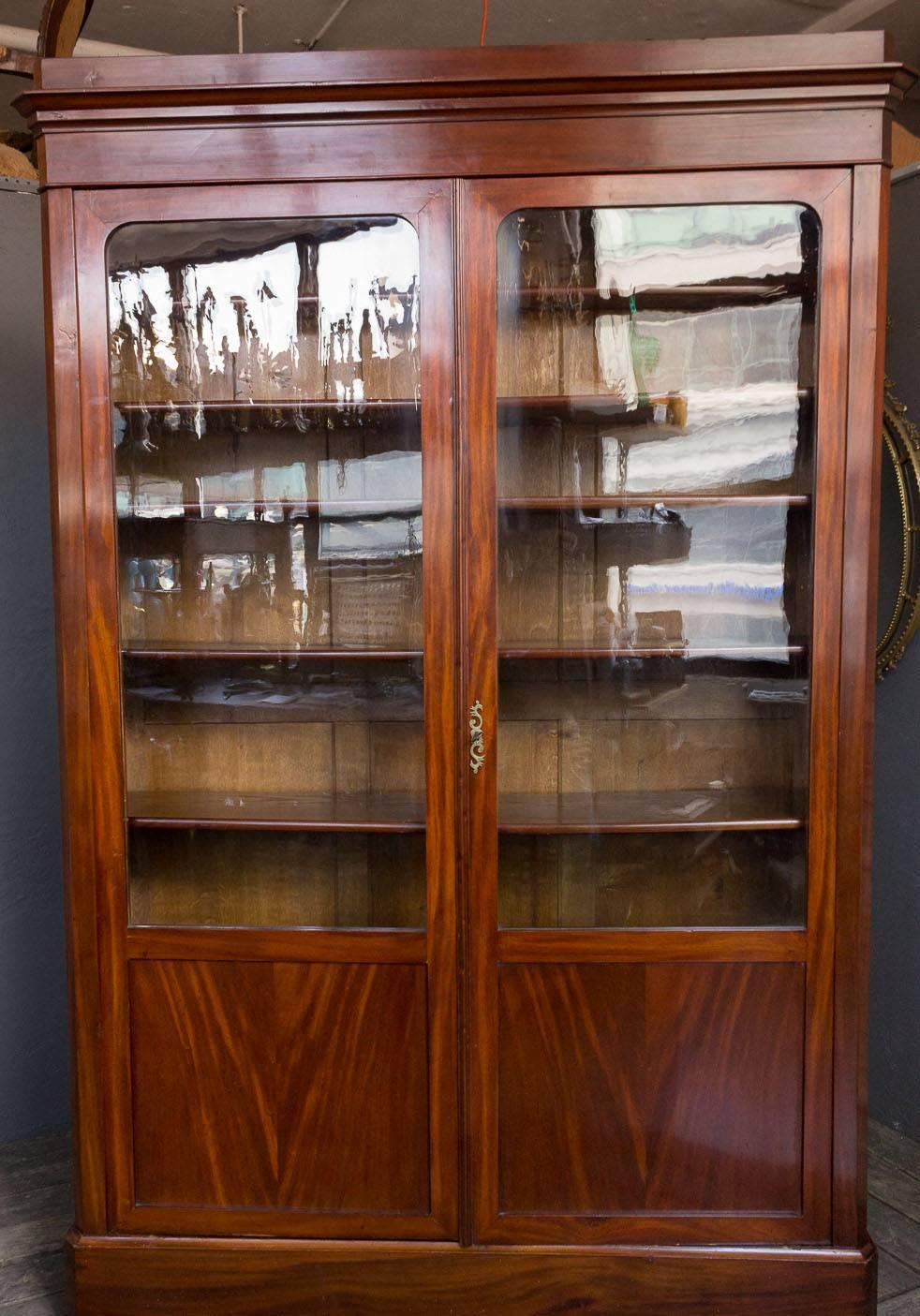 French 19th Century Louis Philippe Mahogany Bookcase