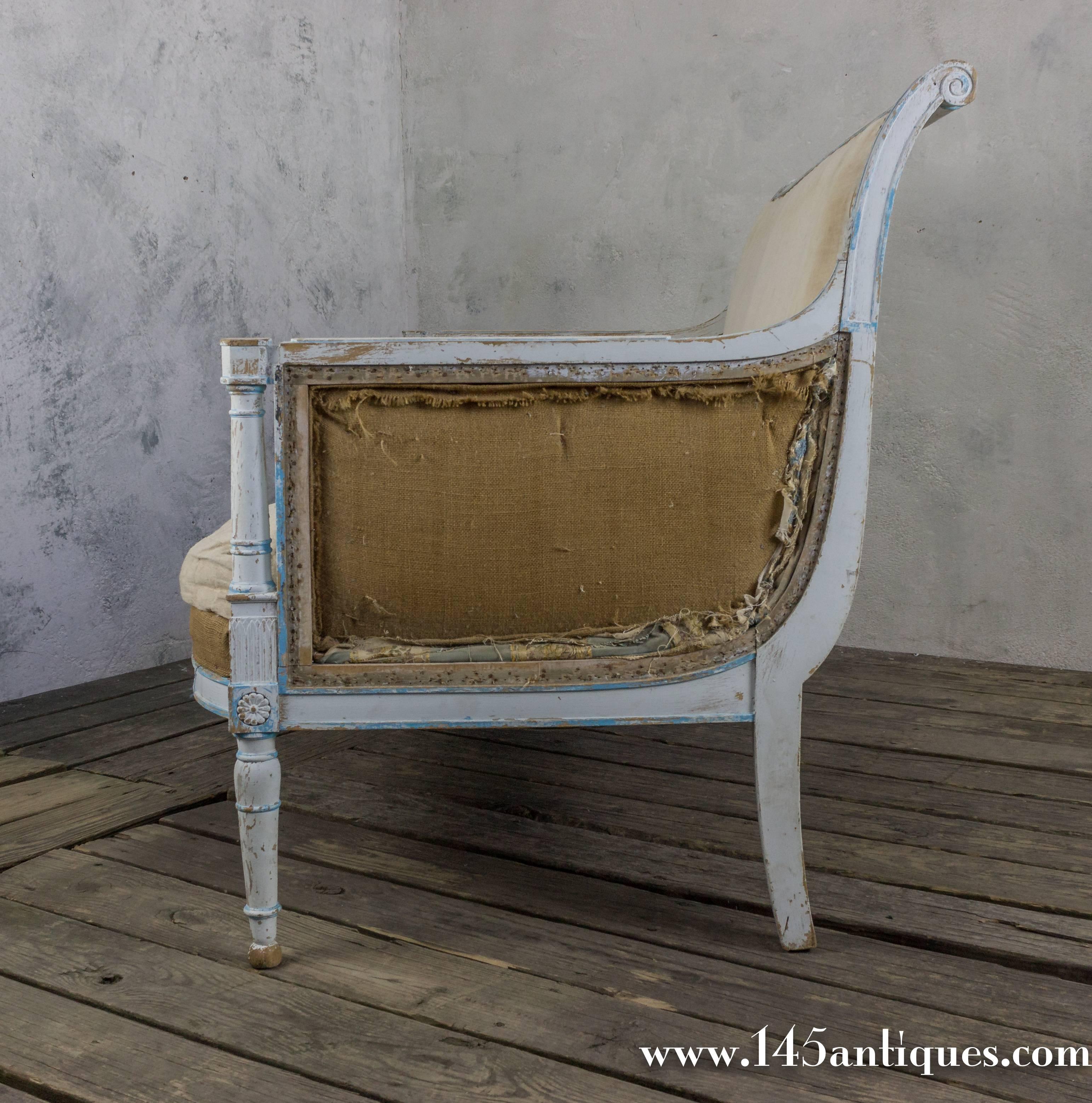19th Century French Directoire Style Settee