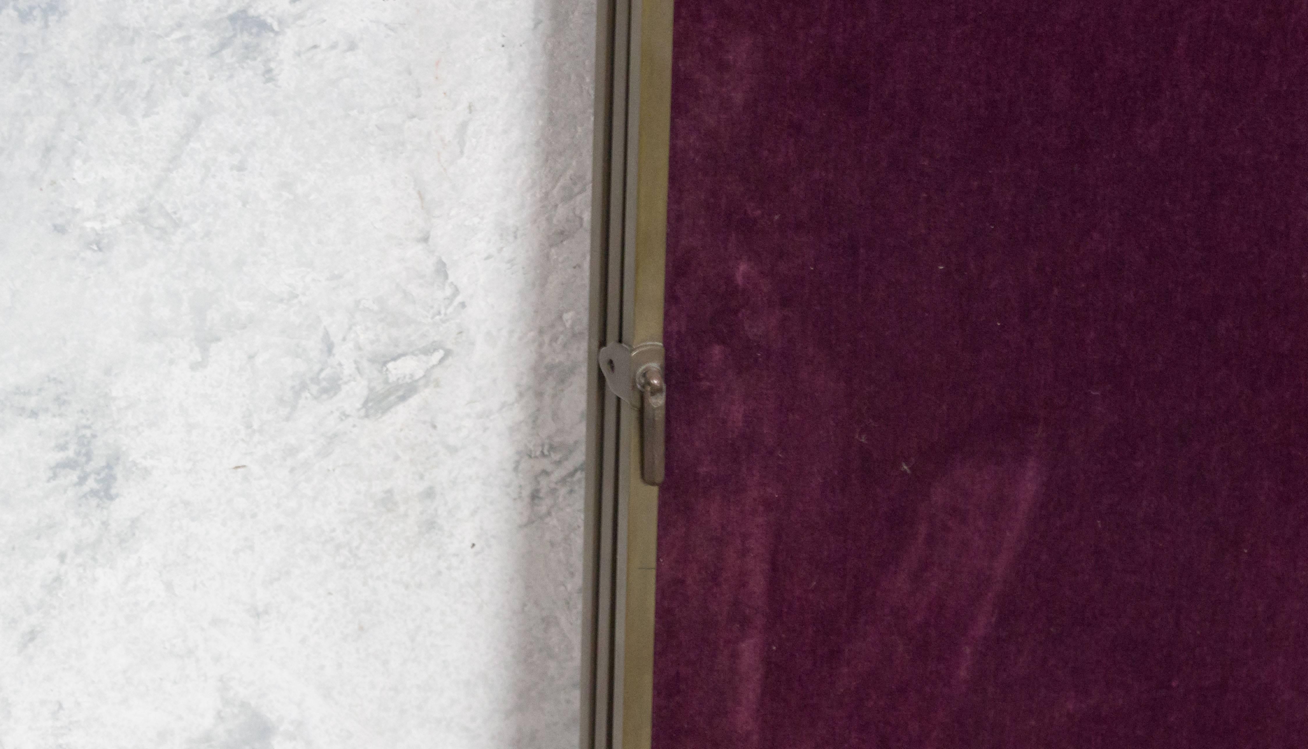 French Brass Folding Dressing Mirror by Brot 1