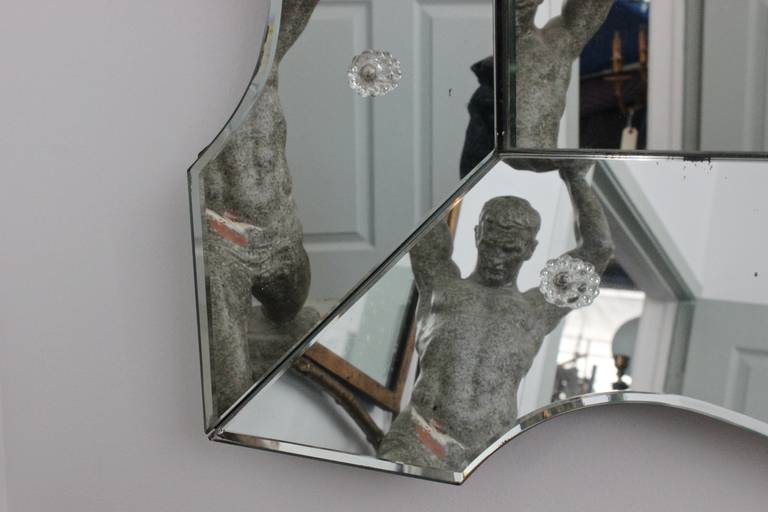 Venetian Style Mirror with Glass Etching 2