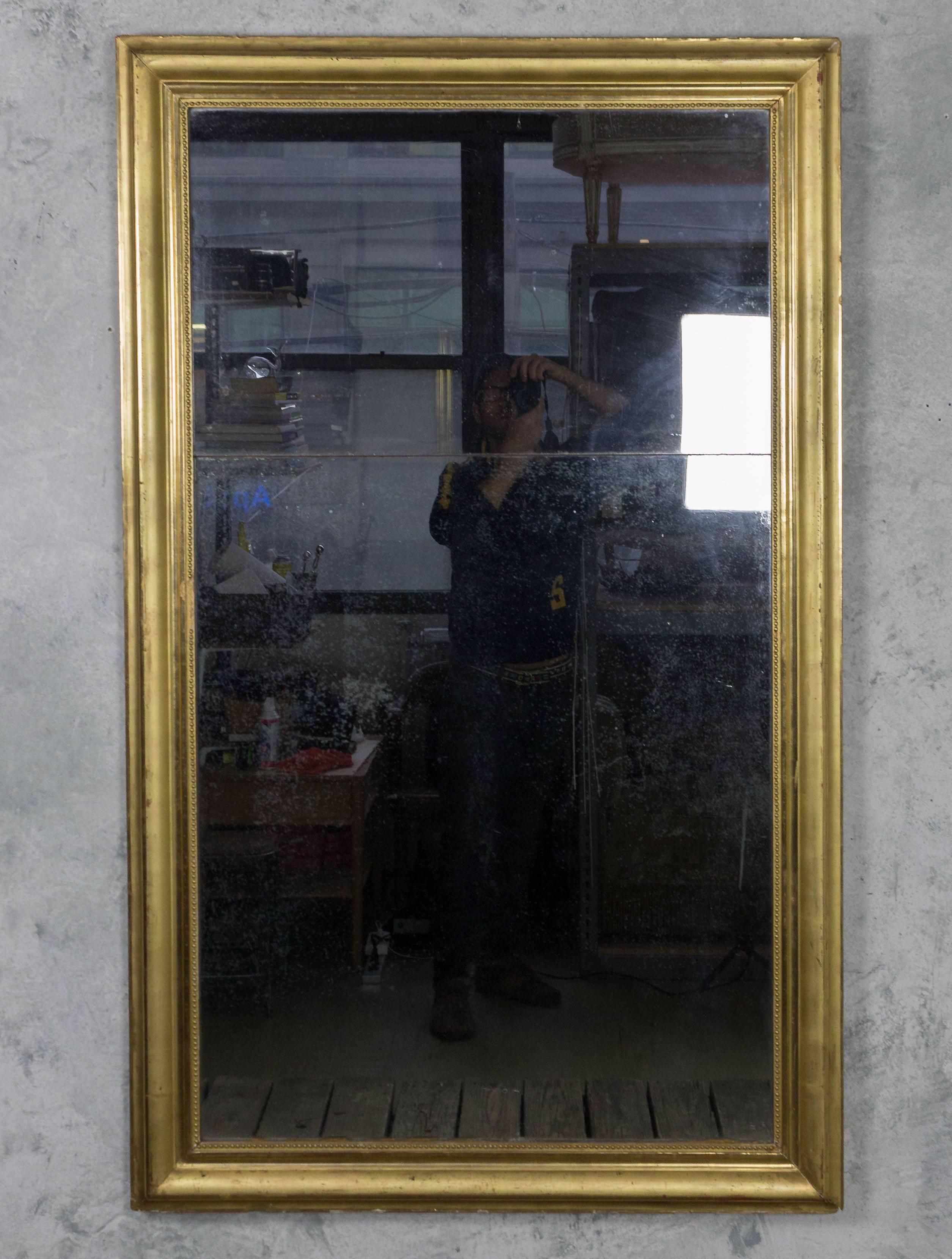 Miroir en mercure empilé français de la fin du XVIIIe siècle en vente 2
