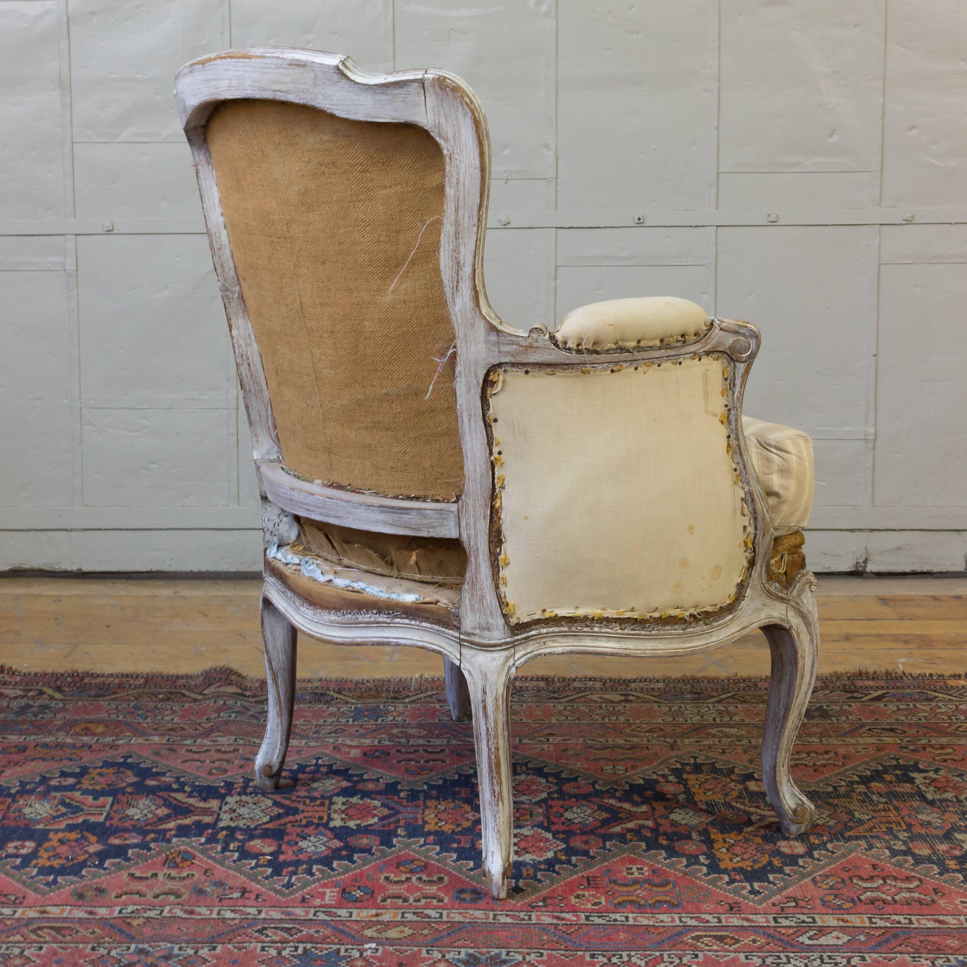 Mid-20th Century Pair of Louis XV Style Armchairs