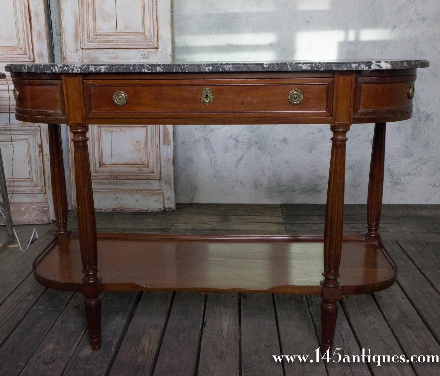 French Mahogany Console Table For Sale at 1stdibs