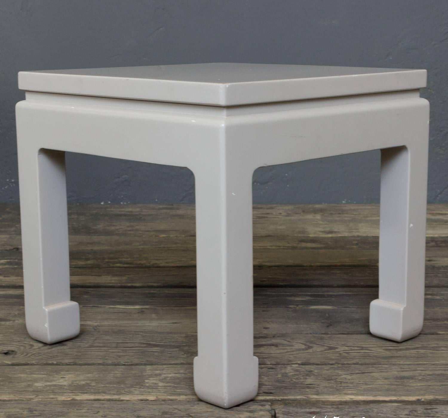 Wood Chinese Modern End Tables