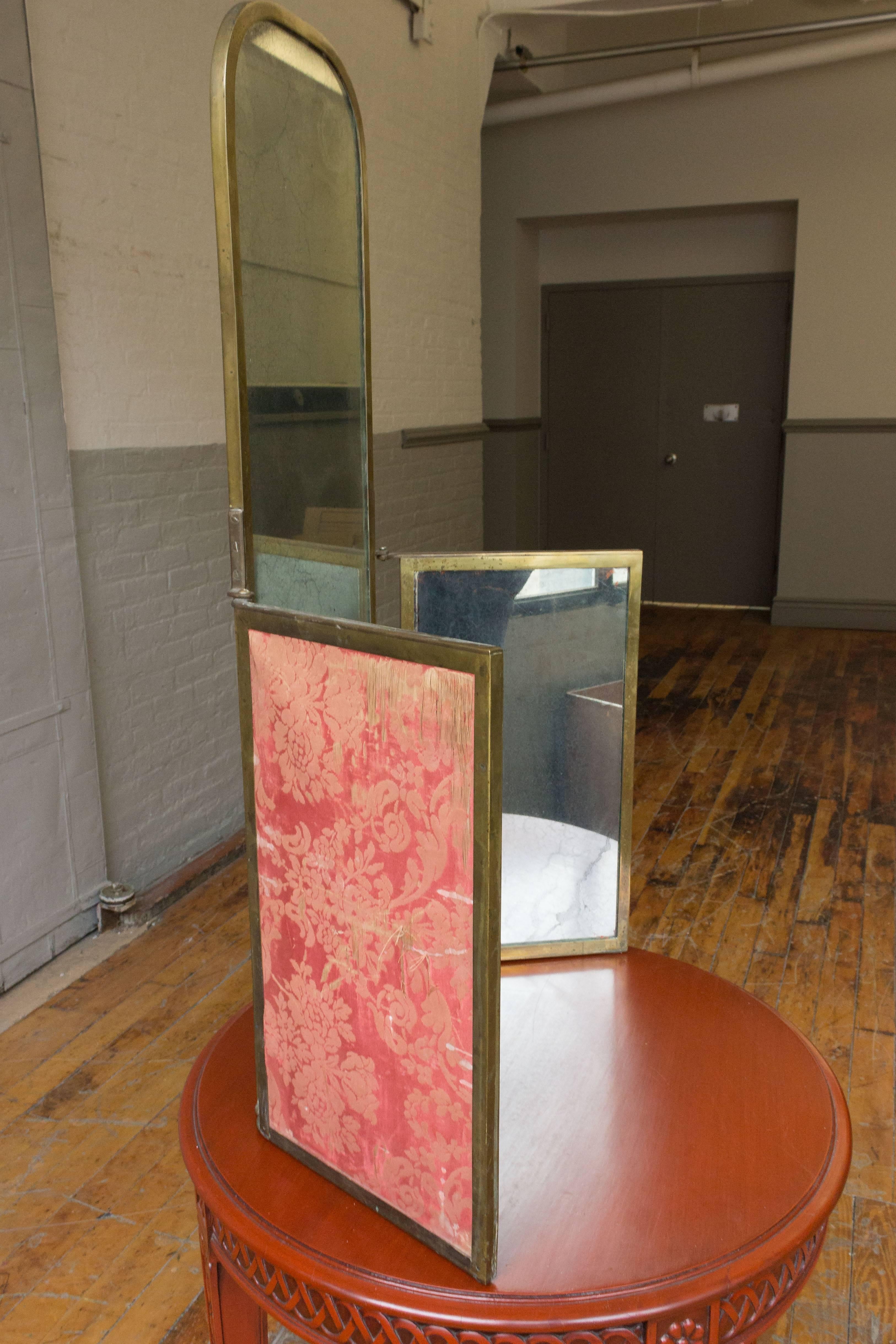 triptych mirror vanity