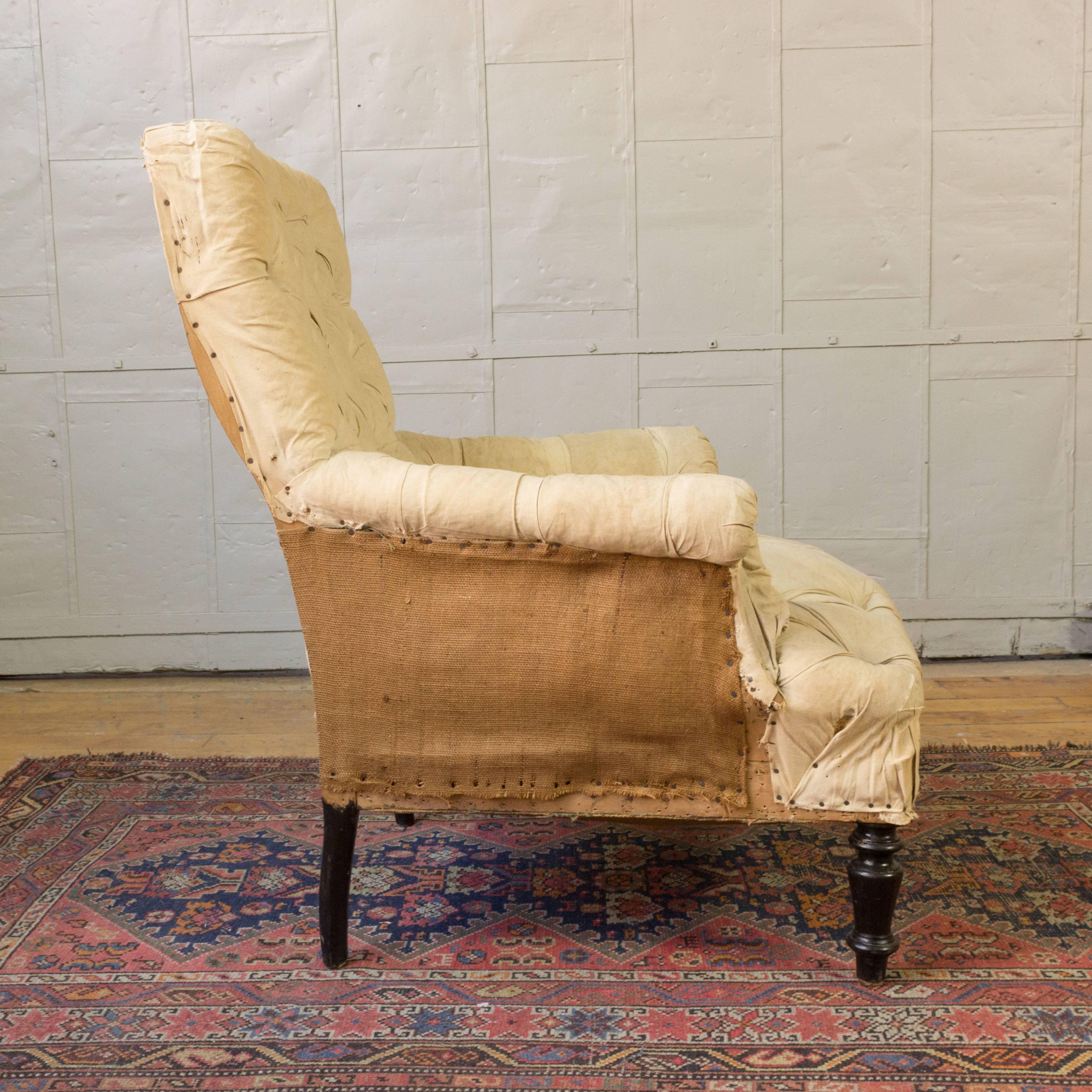 Mid-19th Century Single 19th Century Tufted French Armchair