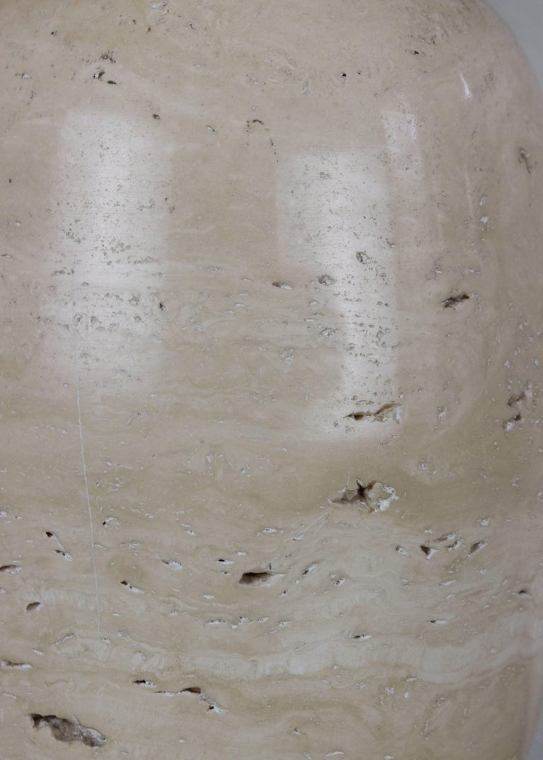 French Modern Travertine Lamp by Philippe Barbier For Sale at 1stDibs