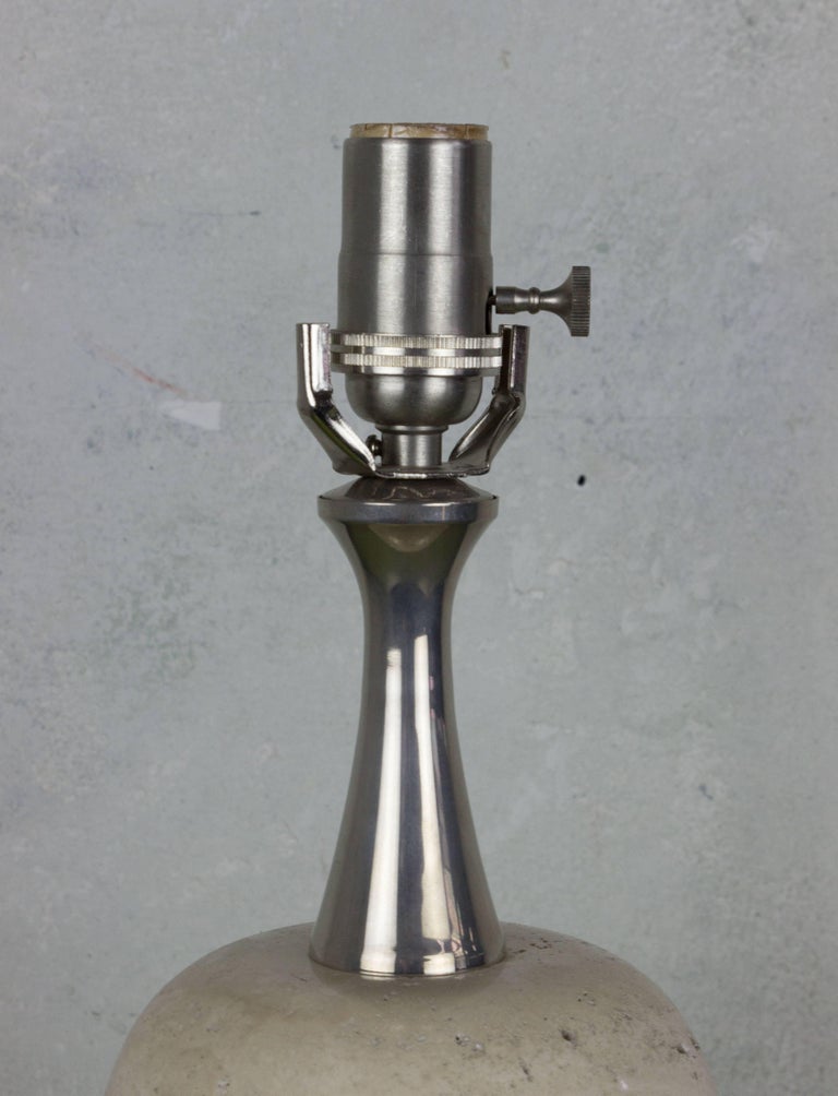 French Modern Travertine Lamp by Philippe Barbier For Sale at 1stDibs