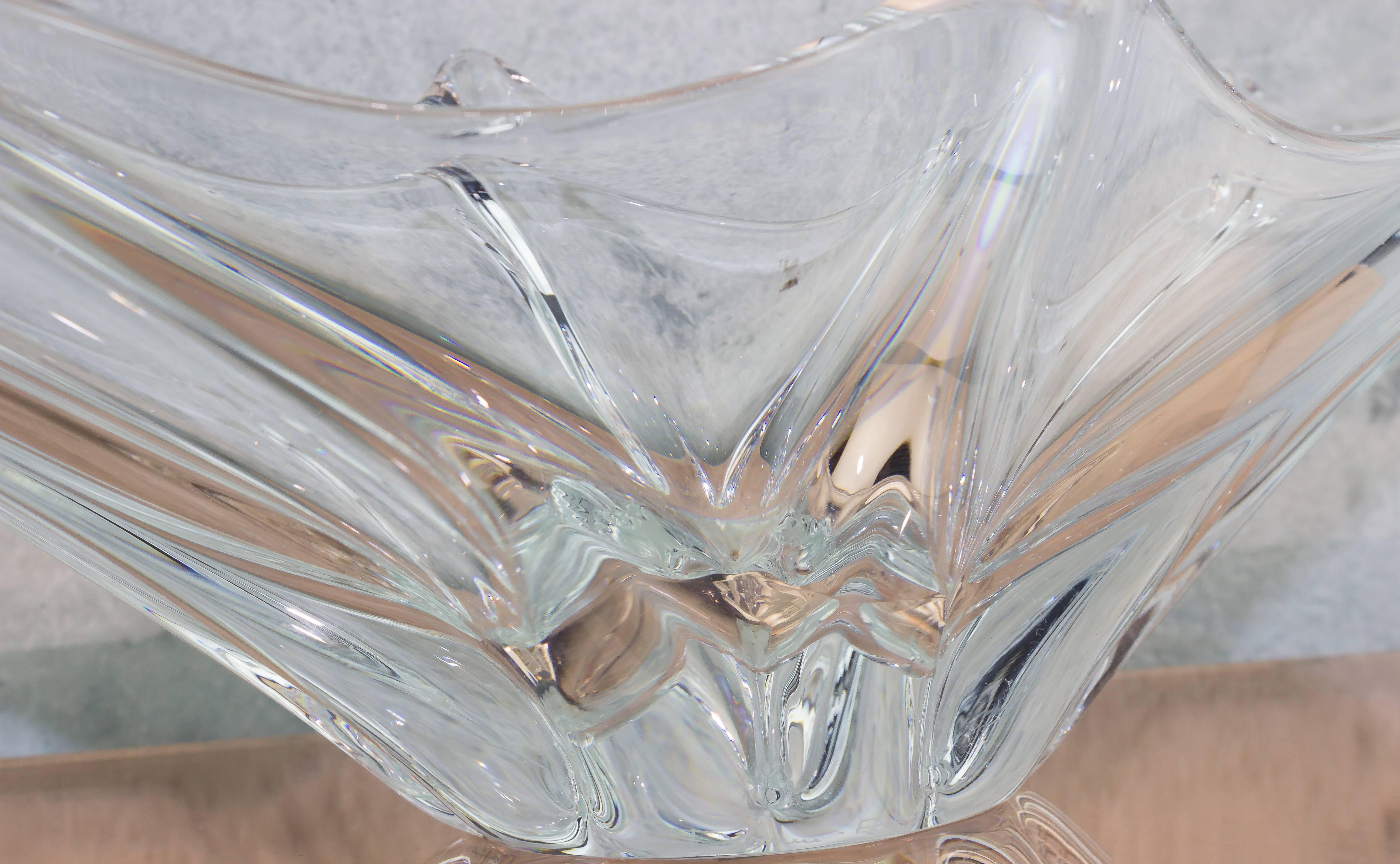 French Crystal Bowl by Vannes 2