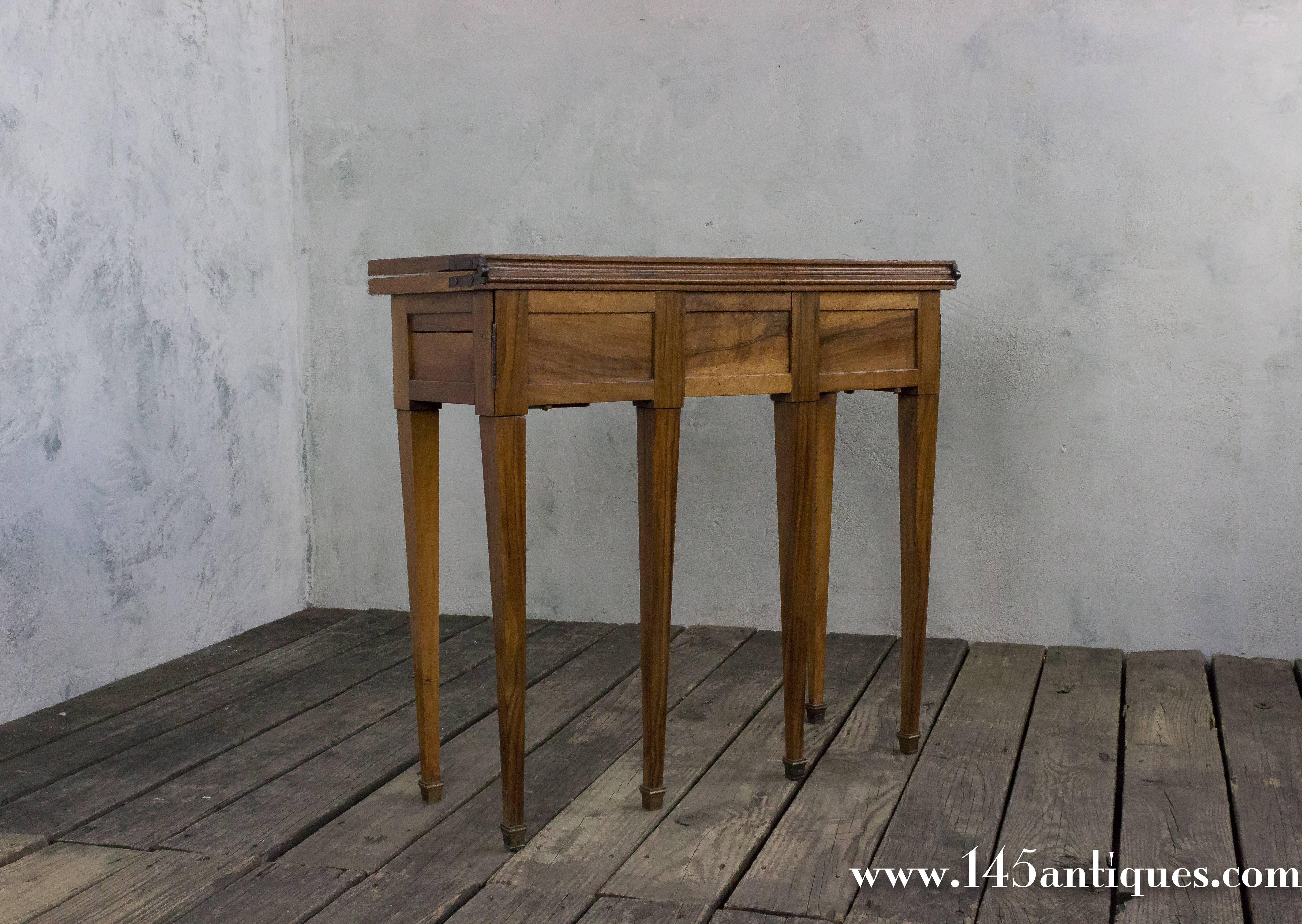 French Writing Desk with Drawers and Fold-Out Top 1