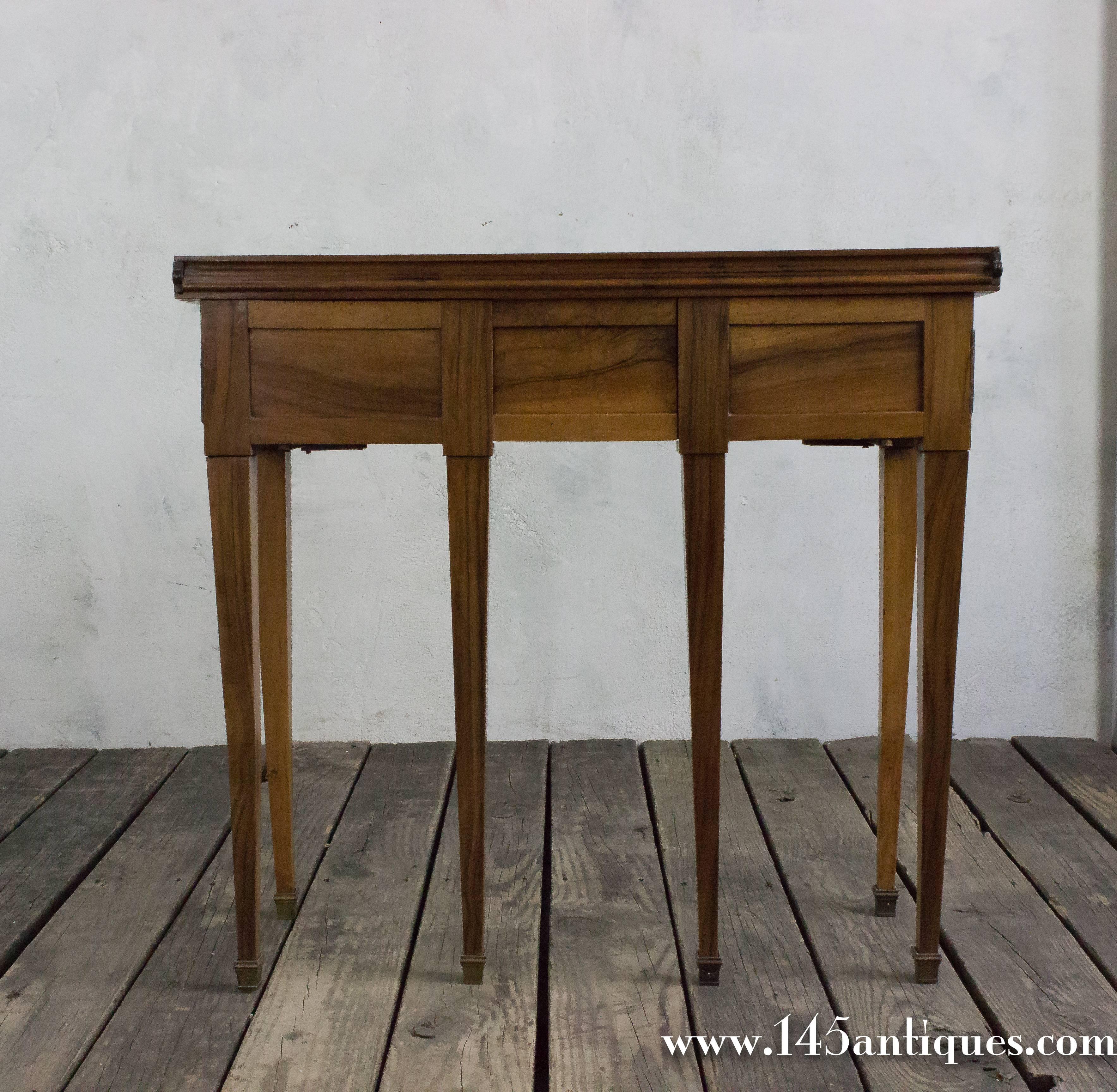 French Writing Desk with Drawers and Fold-Out Top In Good Condition In Buchanan, NY