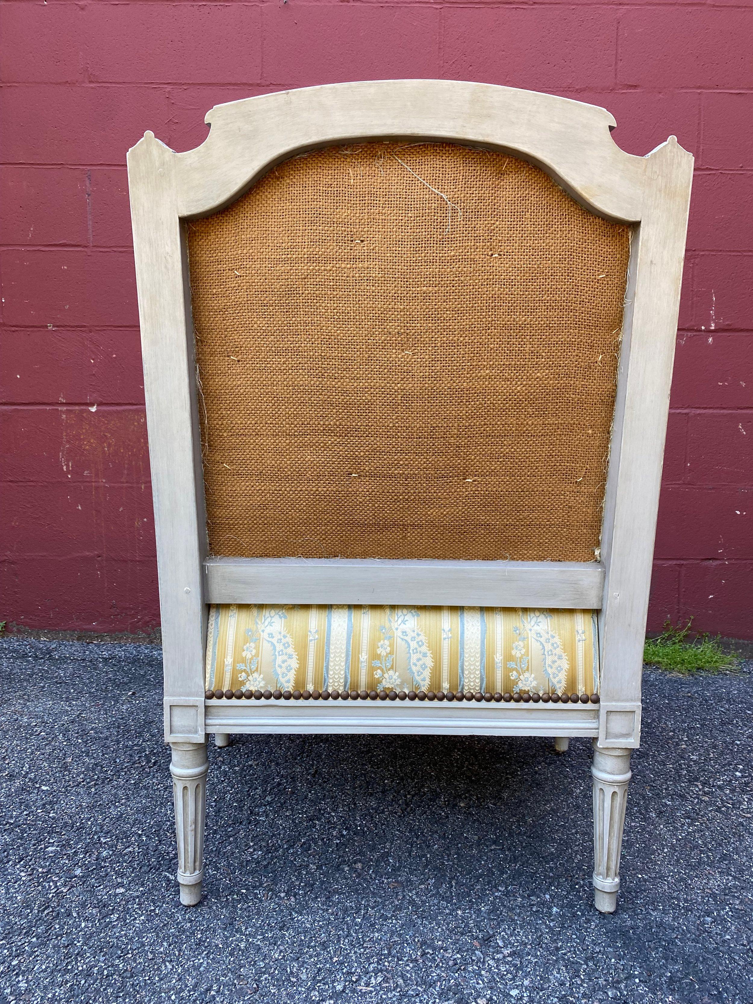 Pair of French Louis XVI Style Armchairs For Sale 5