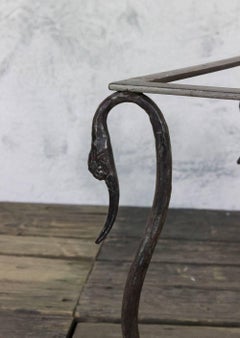 French, 1950s "Swan" Coffee with Marble Top