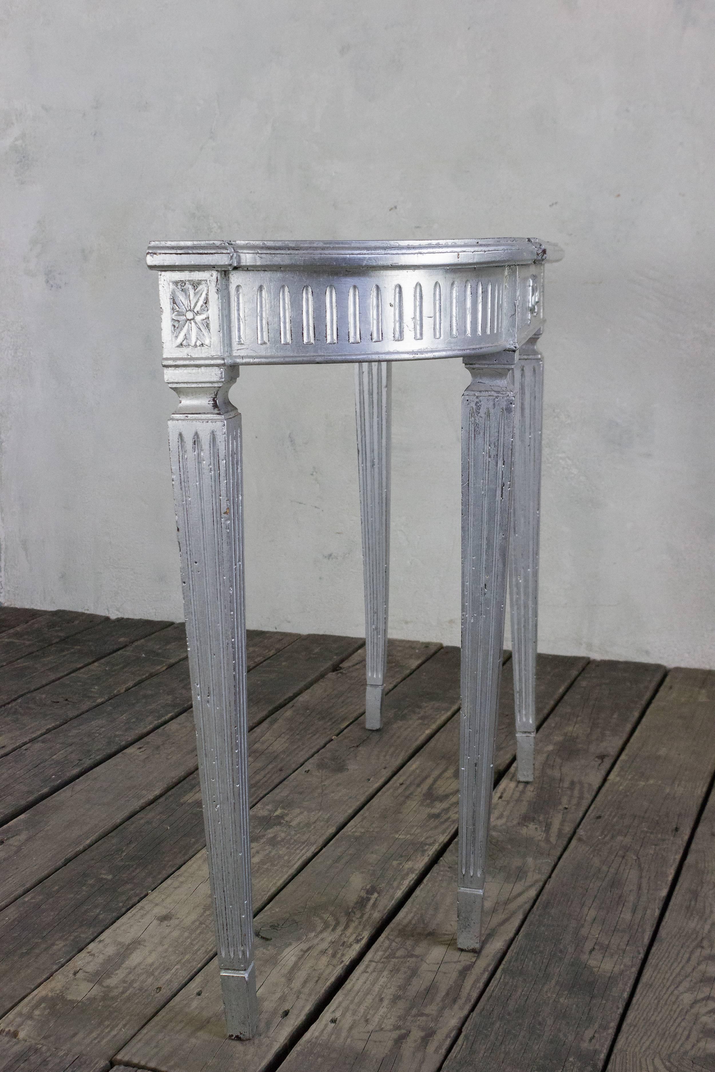 Silvered Neoclassical Style Console 1
