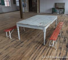 Very Large Painted Dining Table