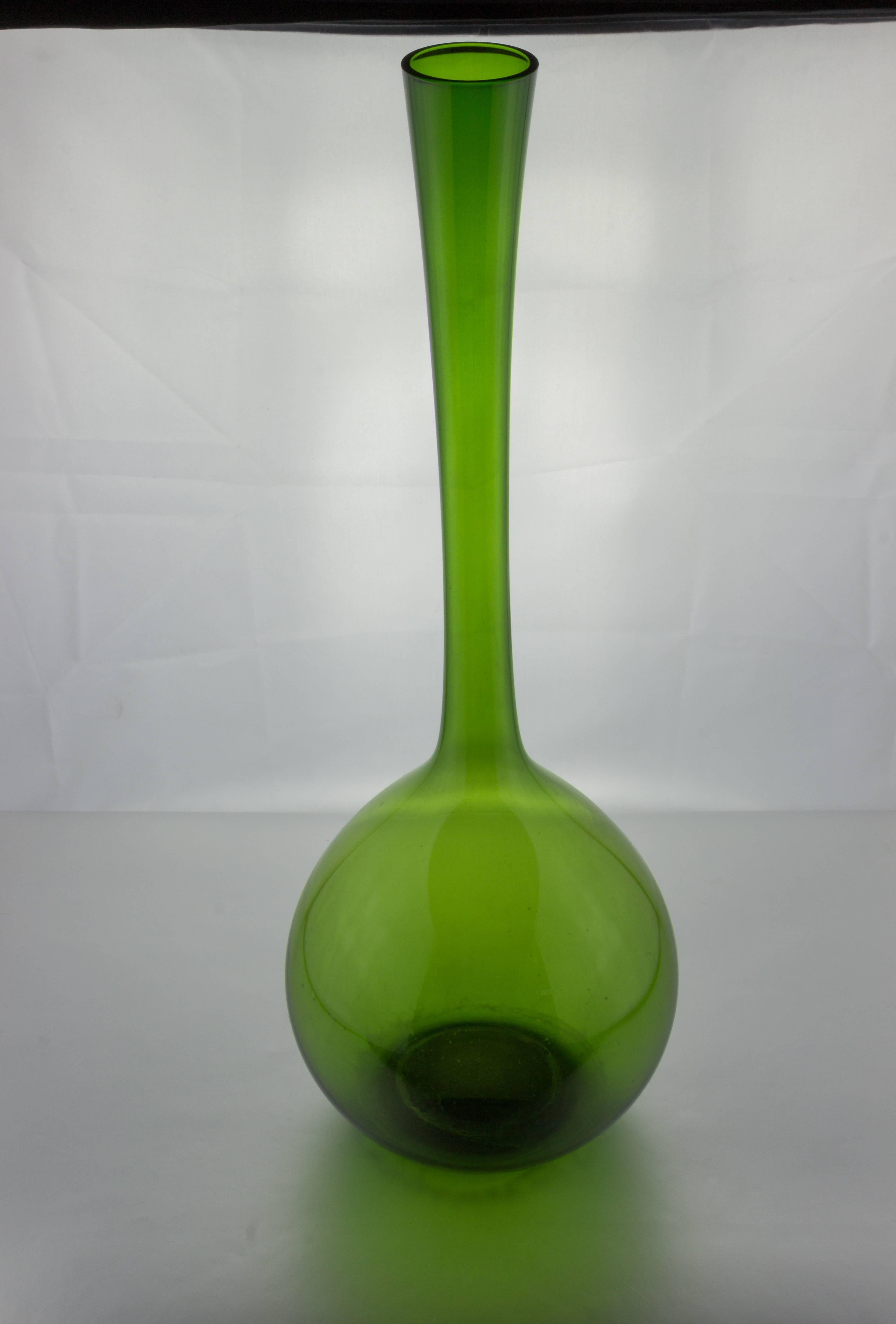 Mid-20th Century Midcentury Green Scandinavian Vase