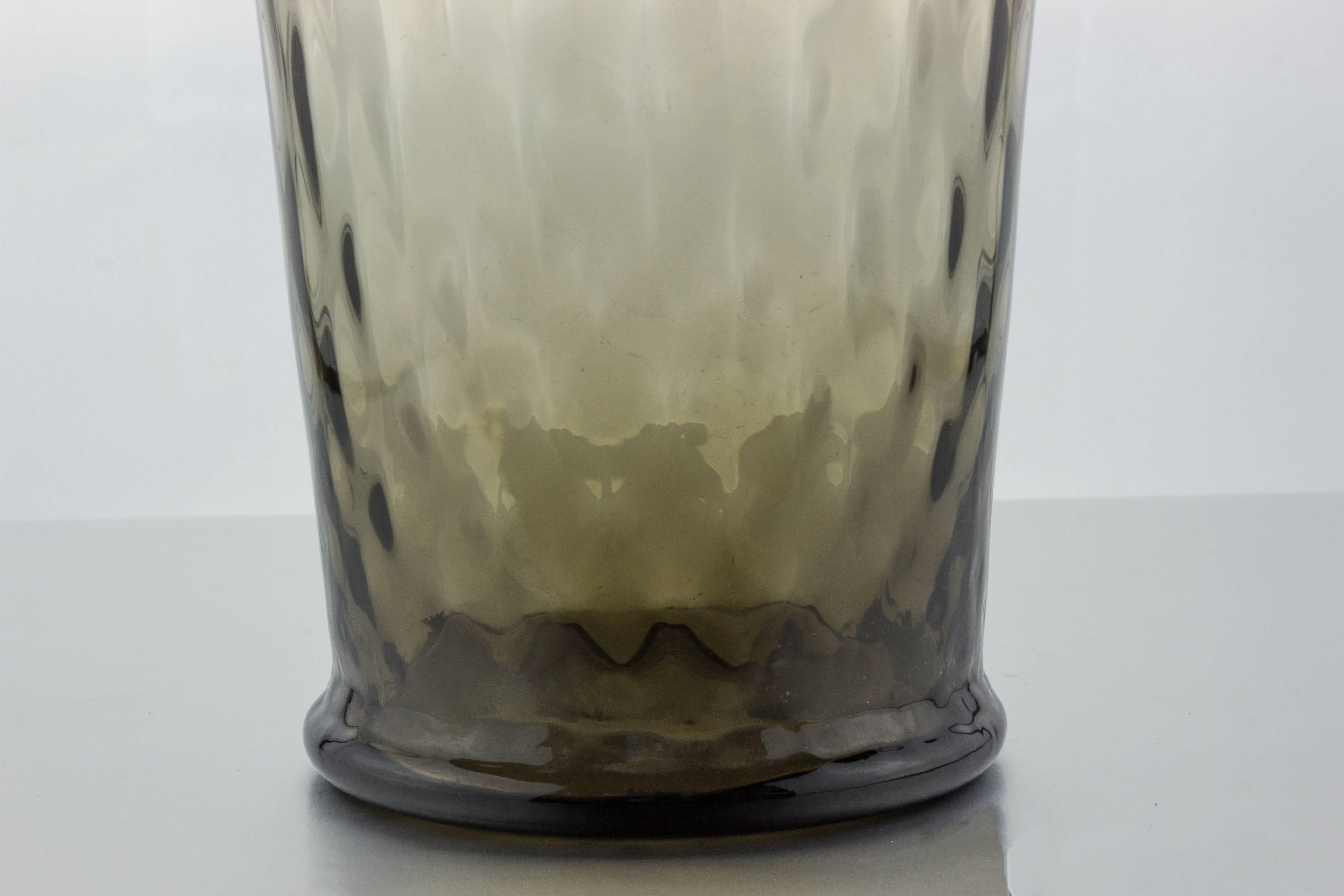 Mid-20th Century Mid Century Grey Empoli Vase