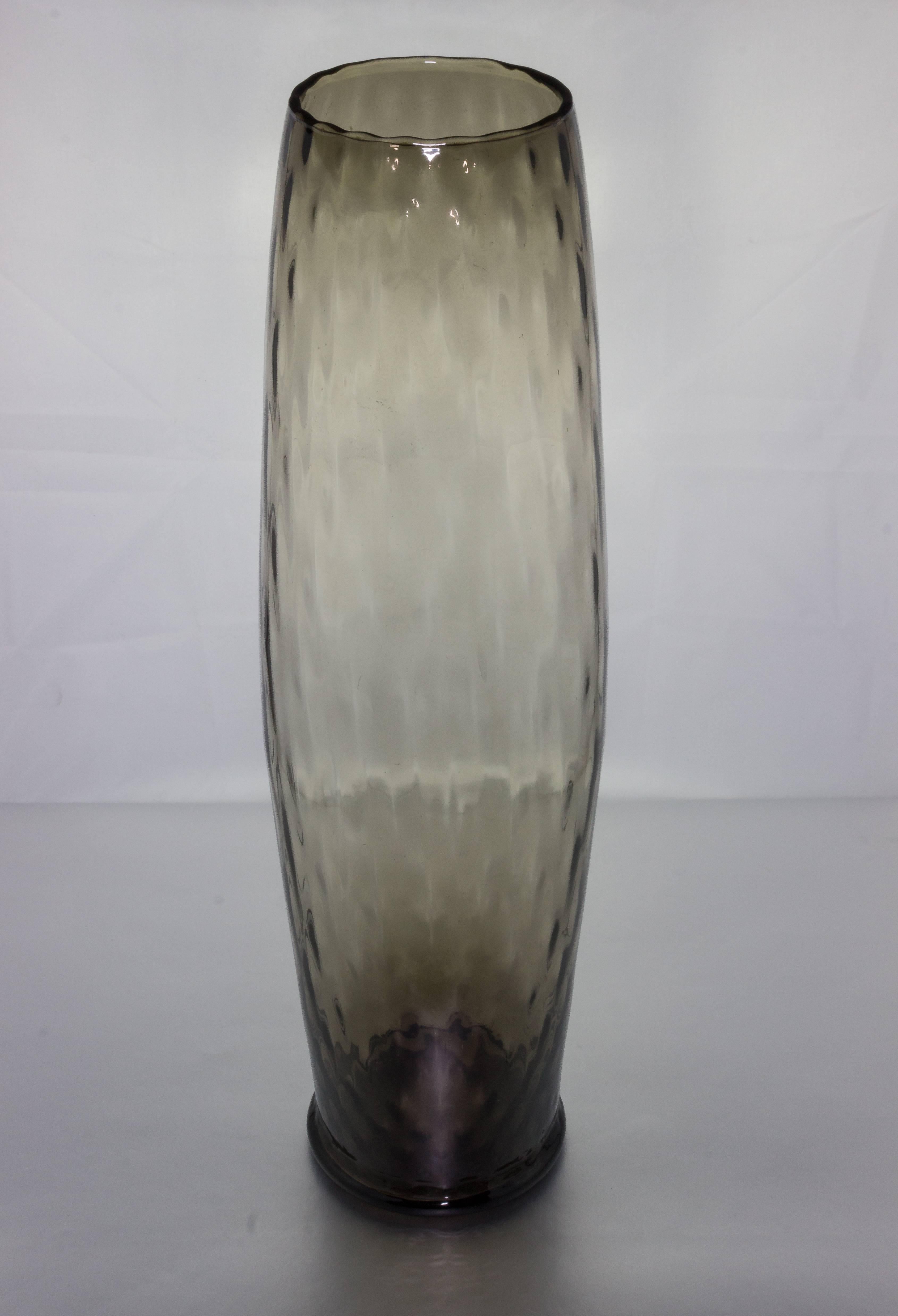 Mid Century Grey Empoli Vase 1