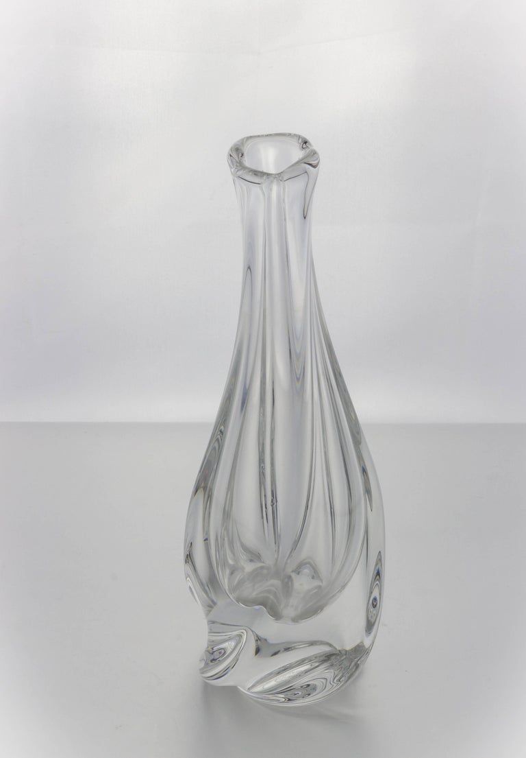 Gilded Overlay Cut Glass Bud Vase Gilded Overlay Cut Glass Bud Vase
