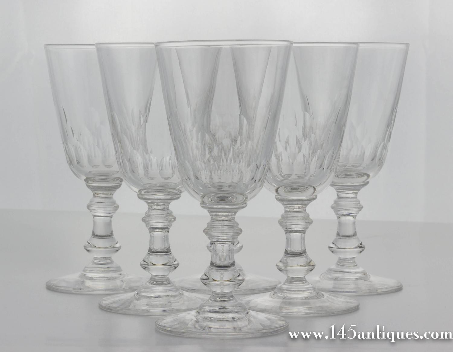 1930s French Crystal Glassware 24Piece Set For Sale at 1stdibs