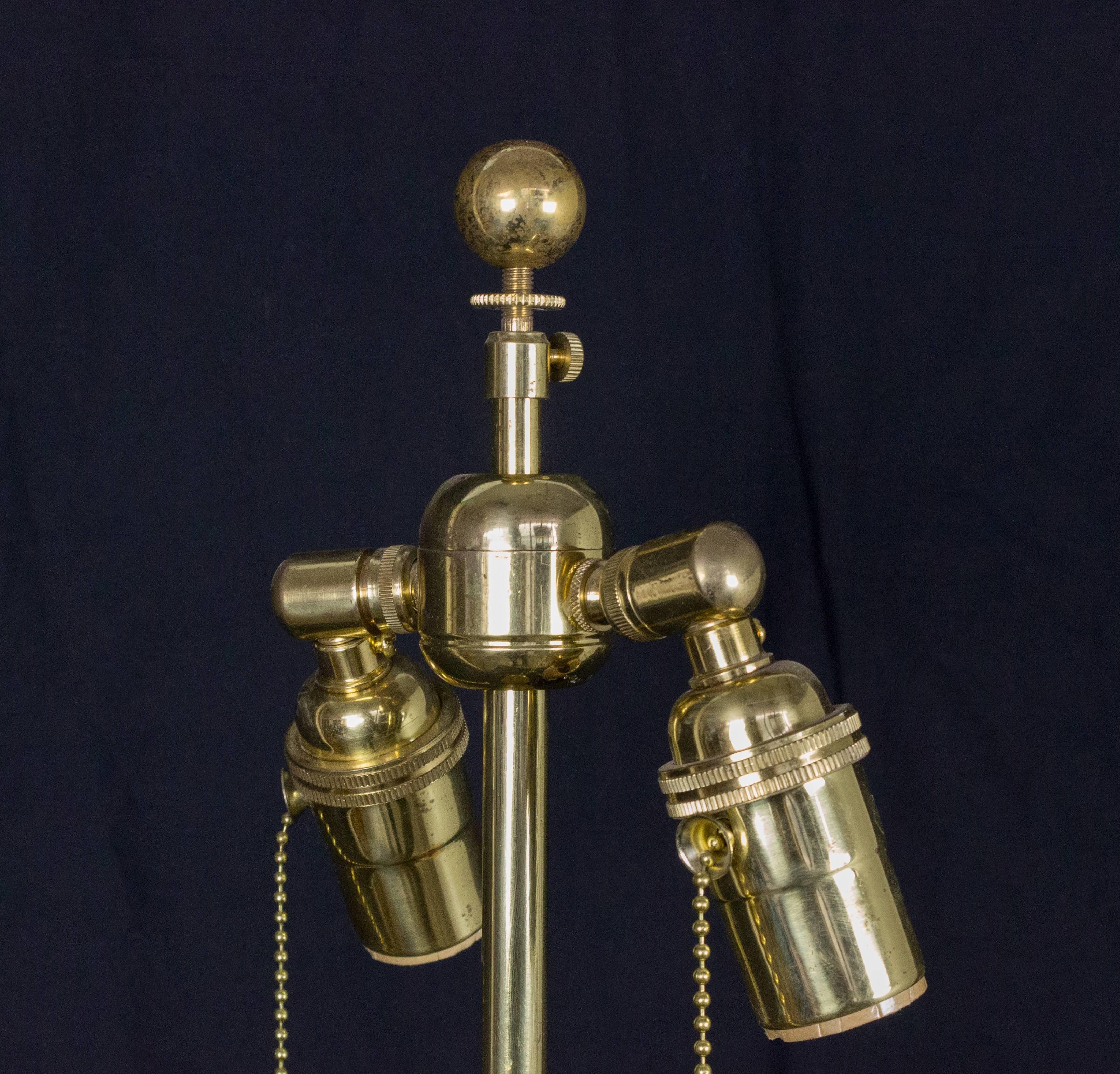 Pair of French 1940s Bronze Table Lamps 3