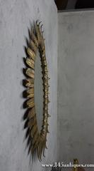 Large Oval Gilt Sunburst Mirror