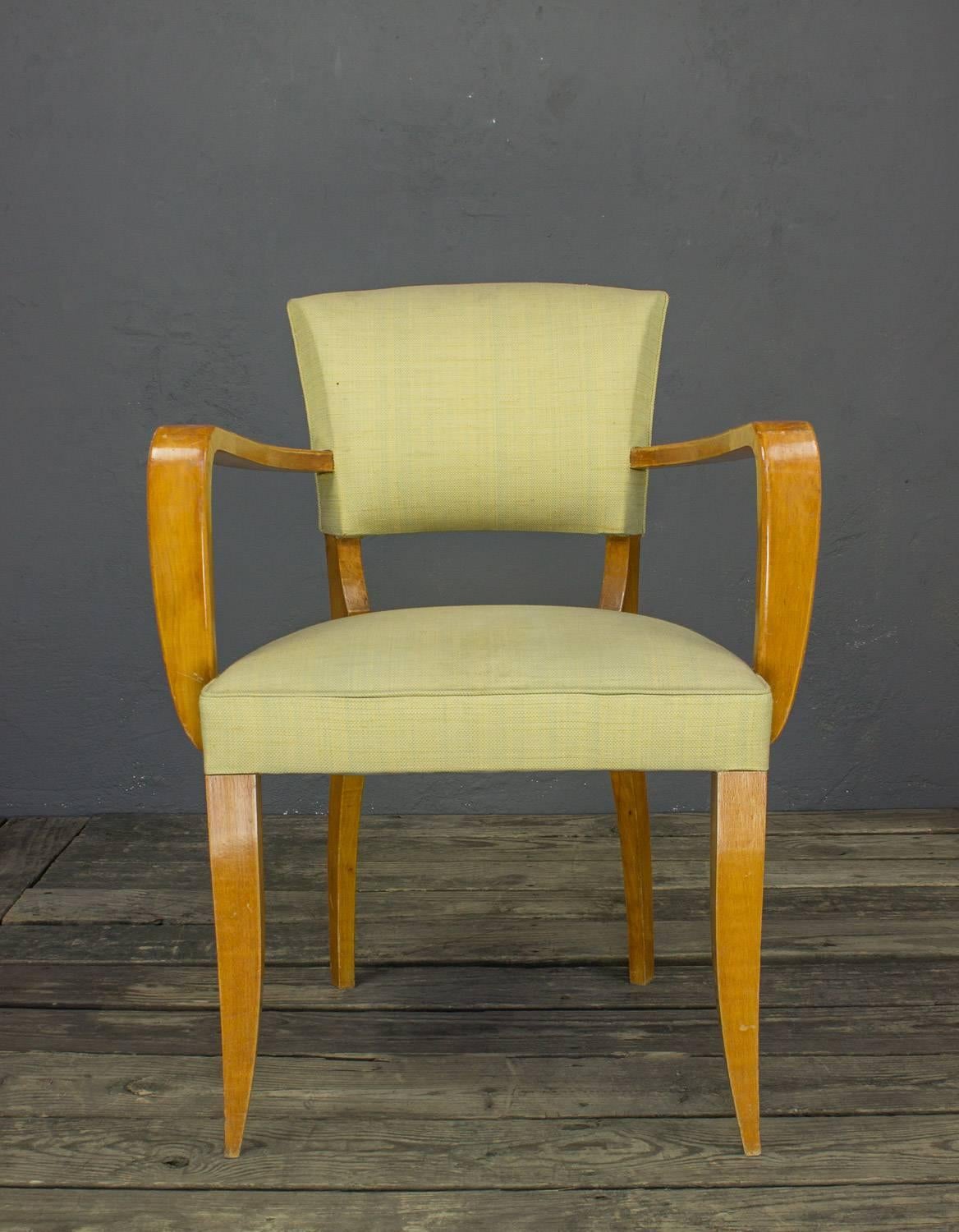 Art Deco Pair of 1940s French Bridge Chairs For Sale