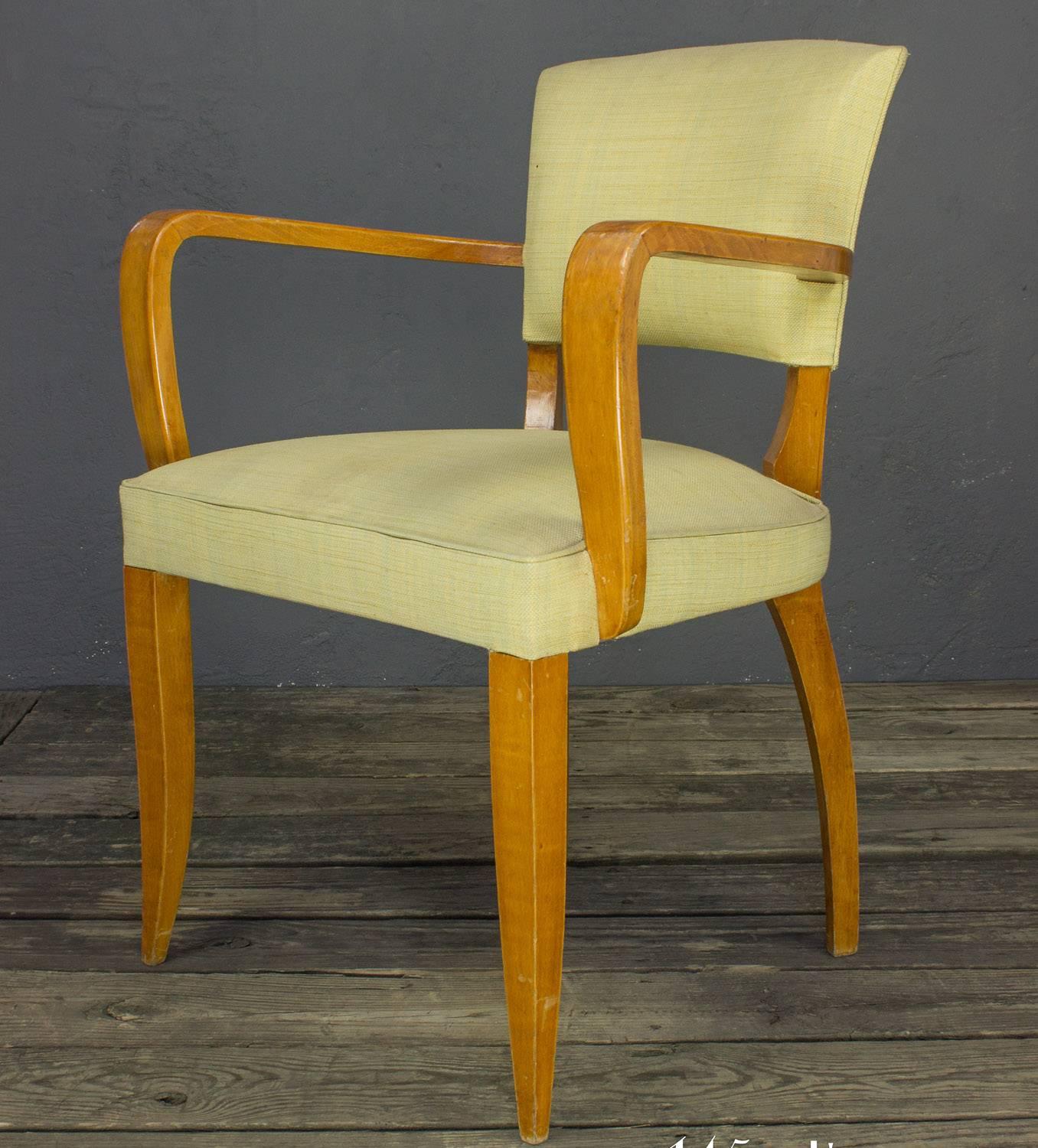 Pair of 1940s French Bridge Chairs For Sale 2