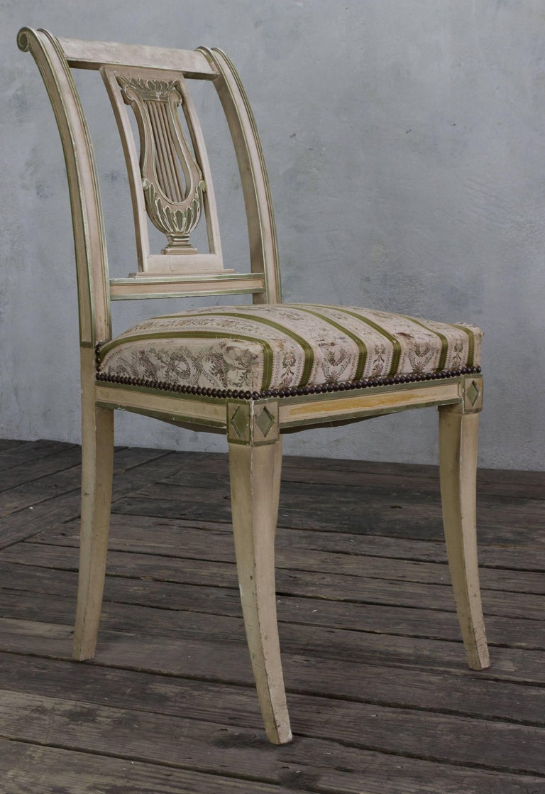 Set of Four French Dining Room Chairs For Sale at 1stDibs