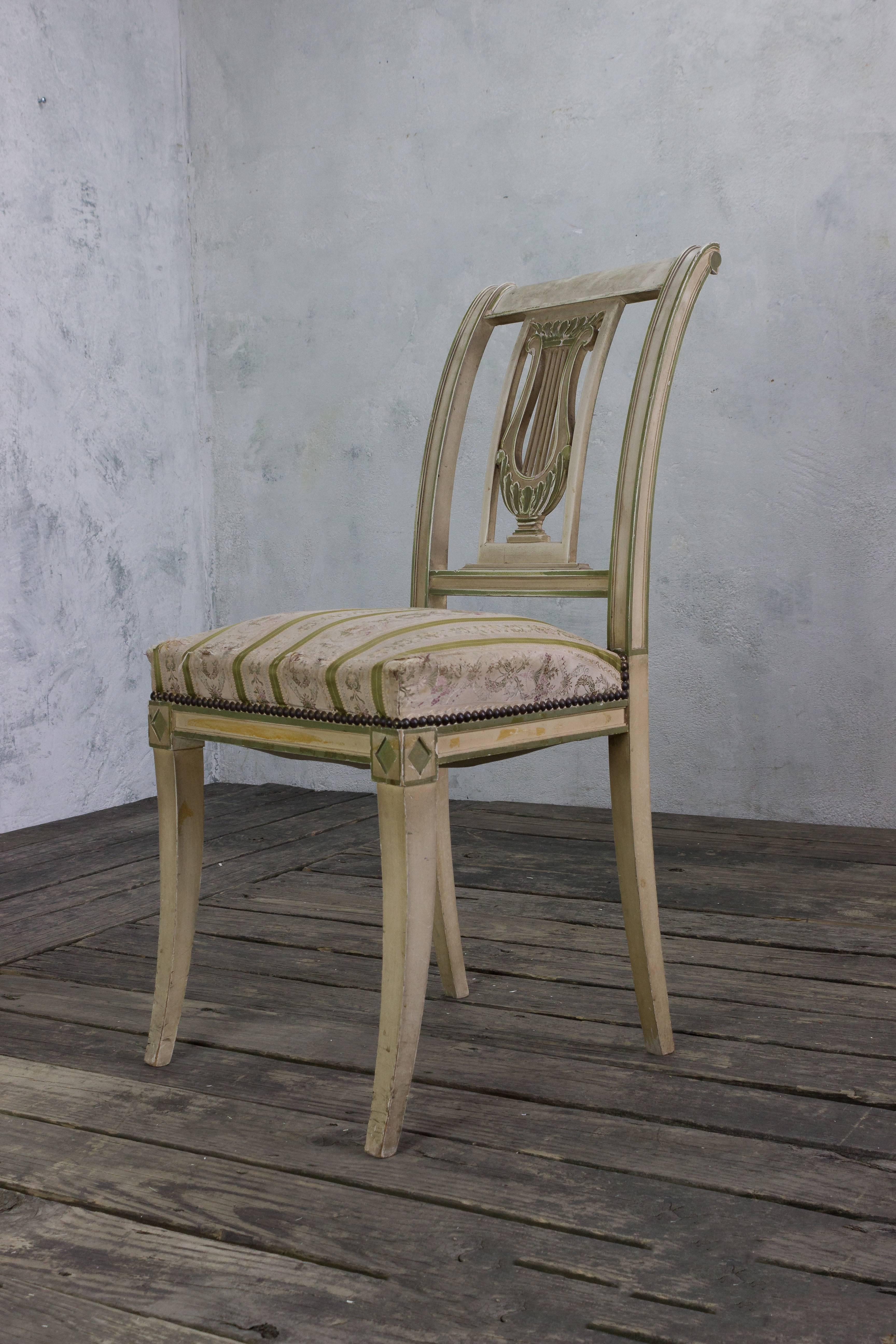 Set of Four French Dining Room Chairs For Sale 1