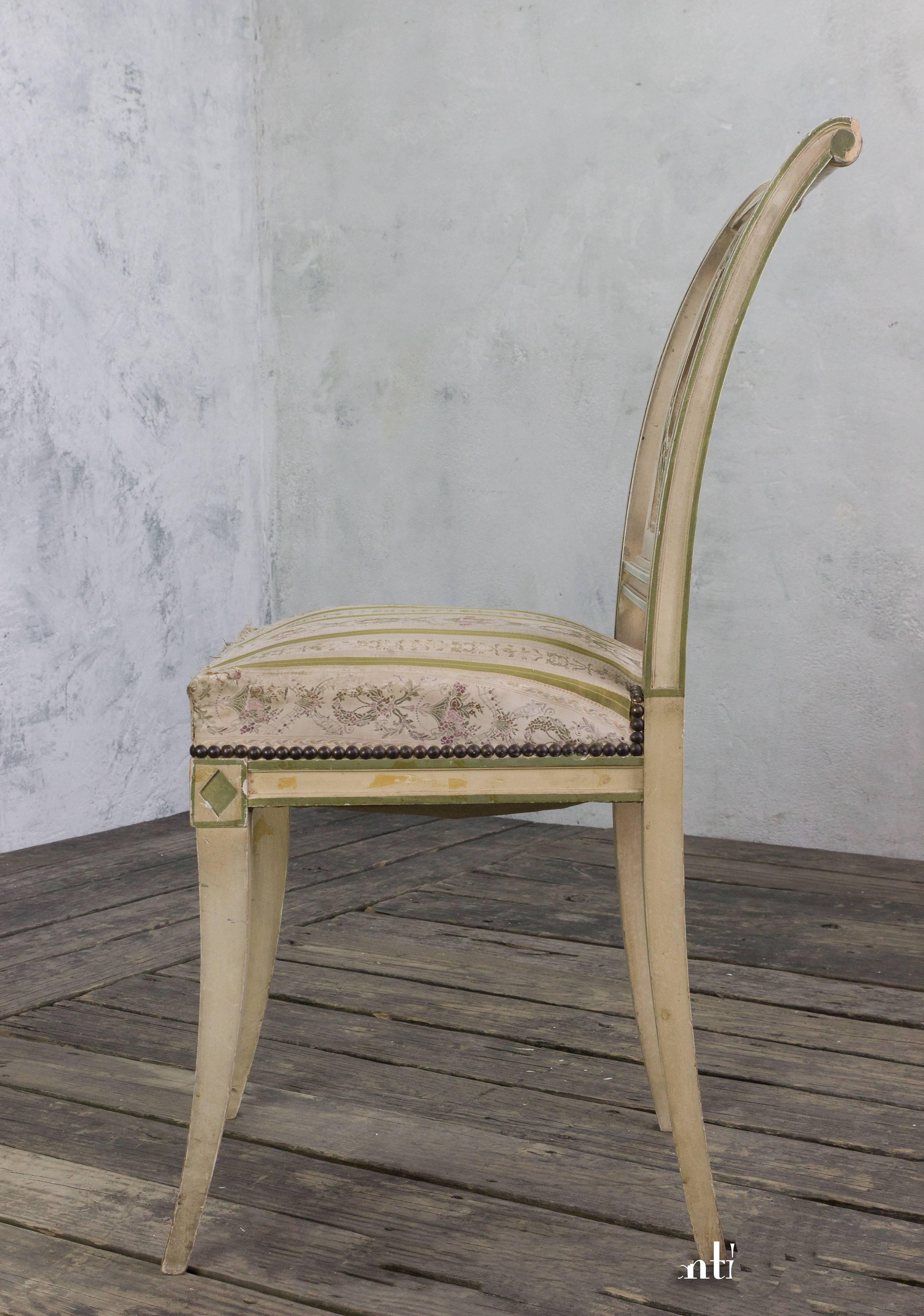 Set of Four French Dining Room Chairs For Sale 3
