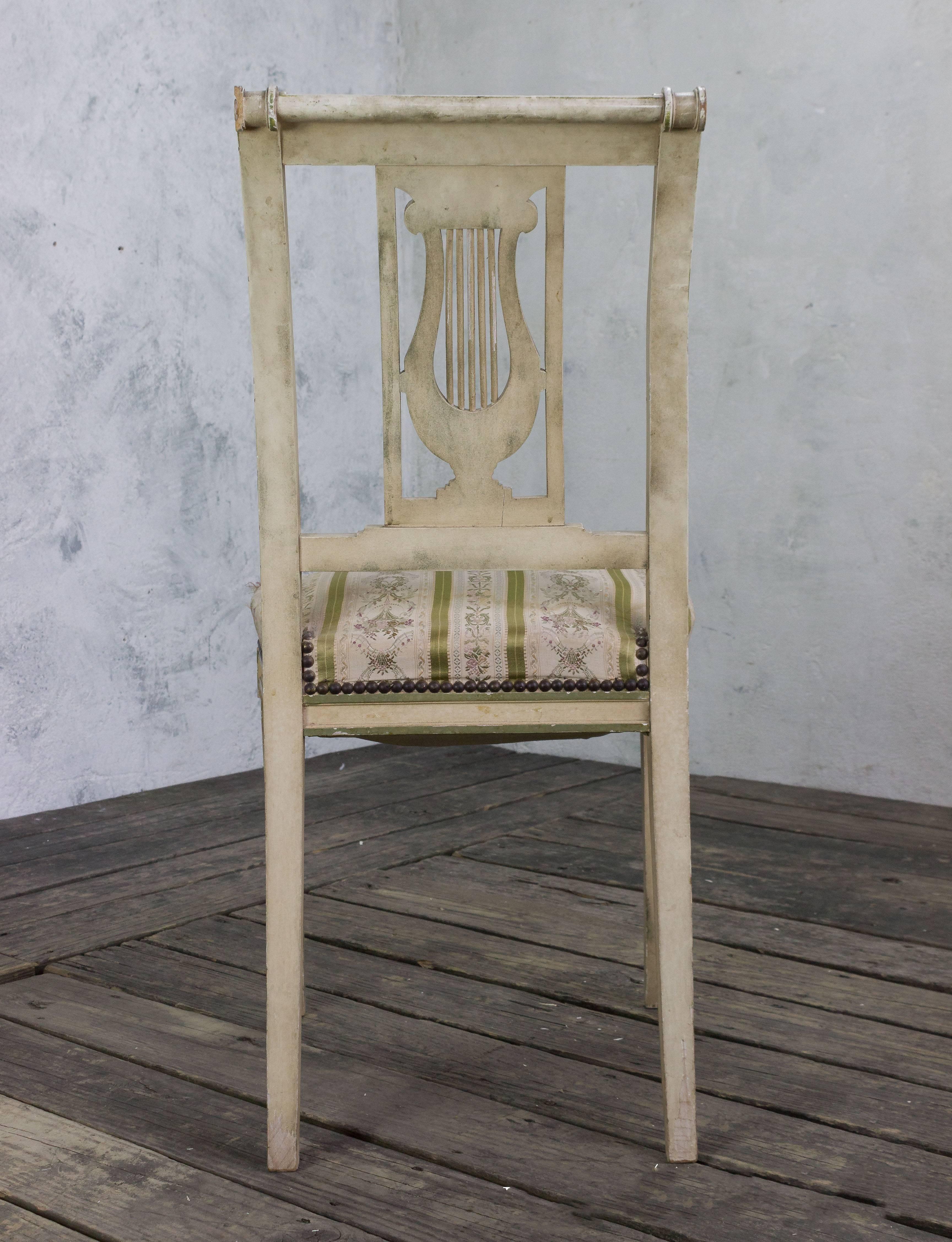 Set of Four French Dining Room Chairs For Sale 4