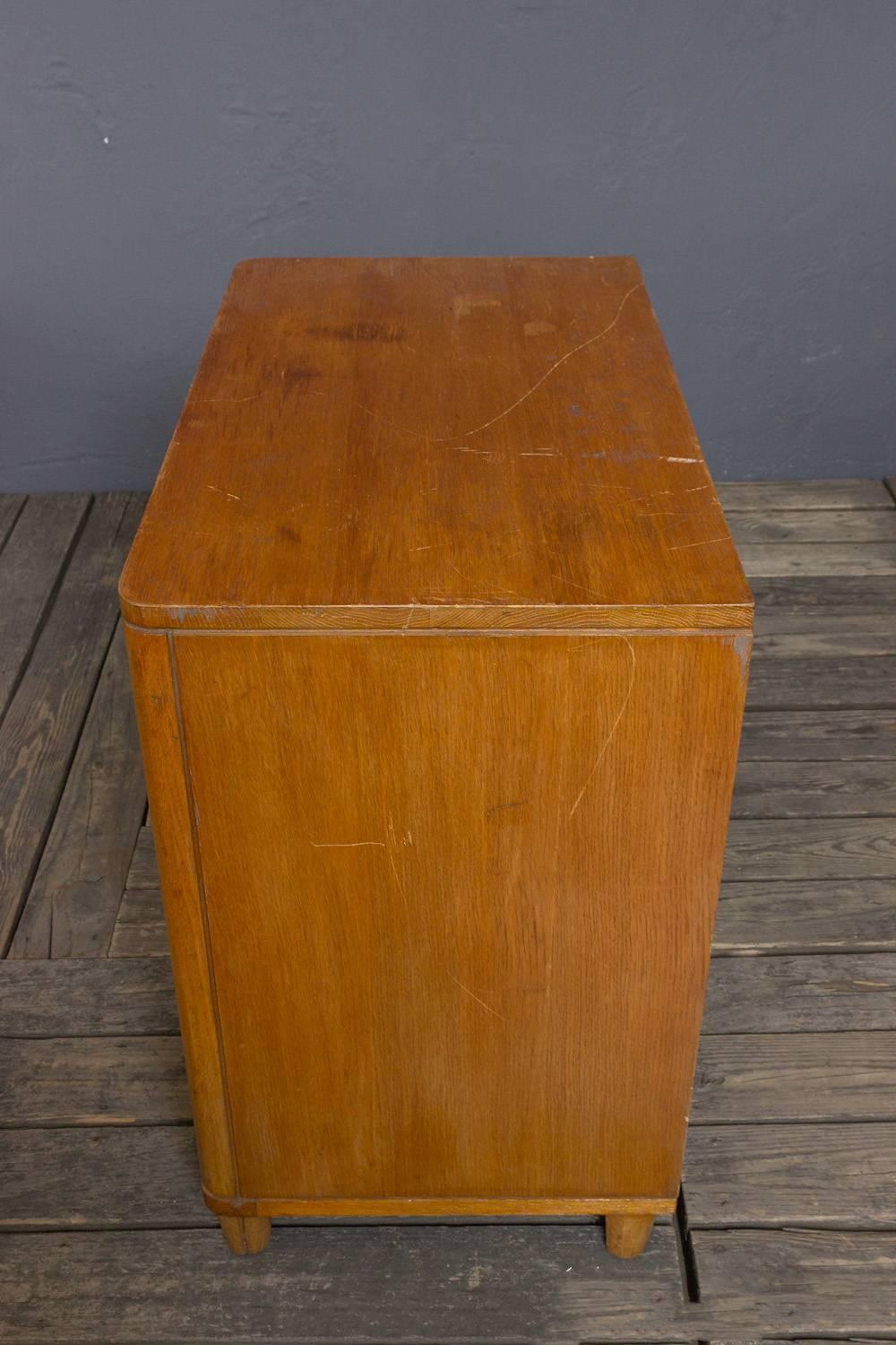 American 1940s Oak Chest of Drawers 1