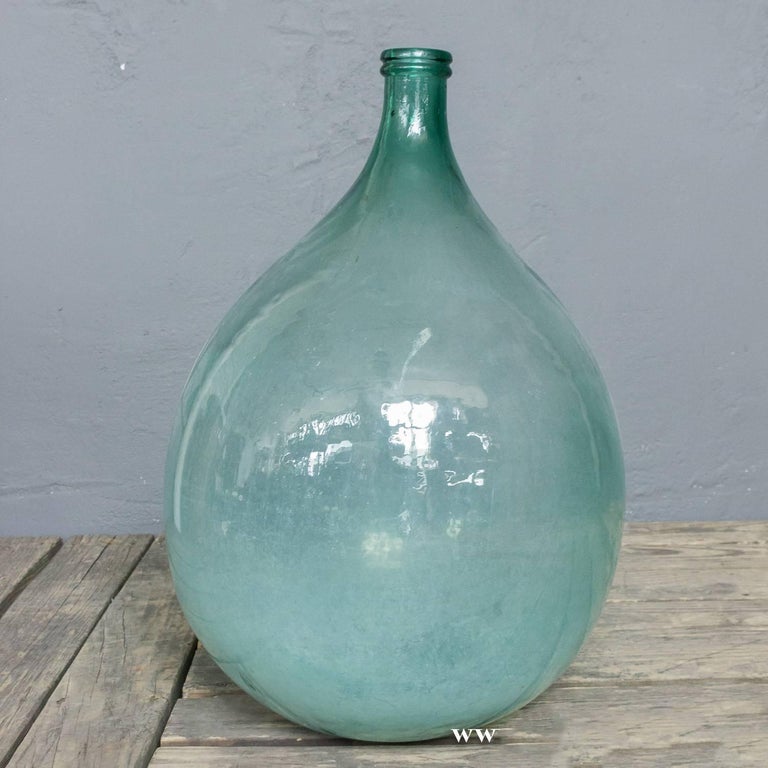 Very Large French Glass Wine Jar at 1stDibs