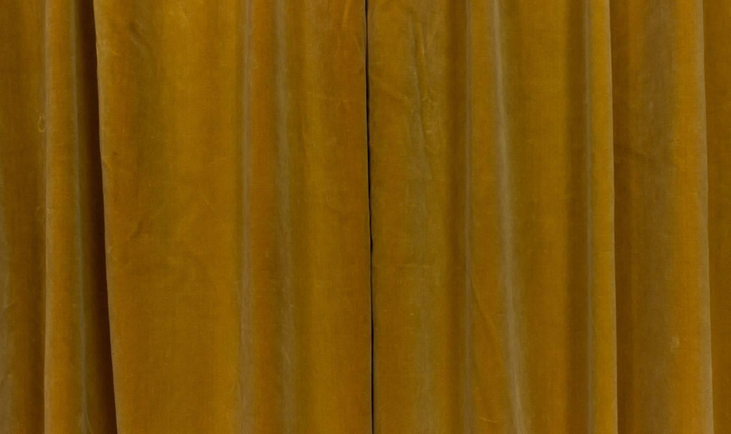 gold velvet curtains