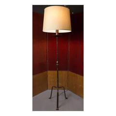 1950s Spanish Wrought Iron Floor Lamp