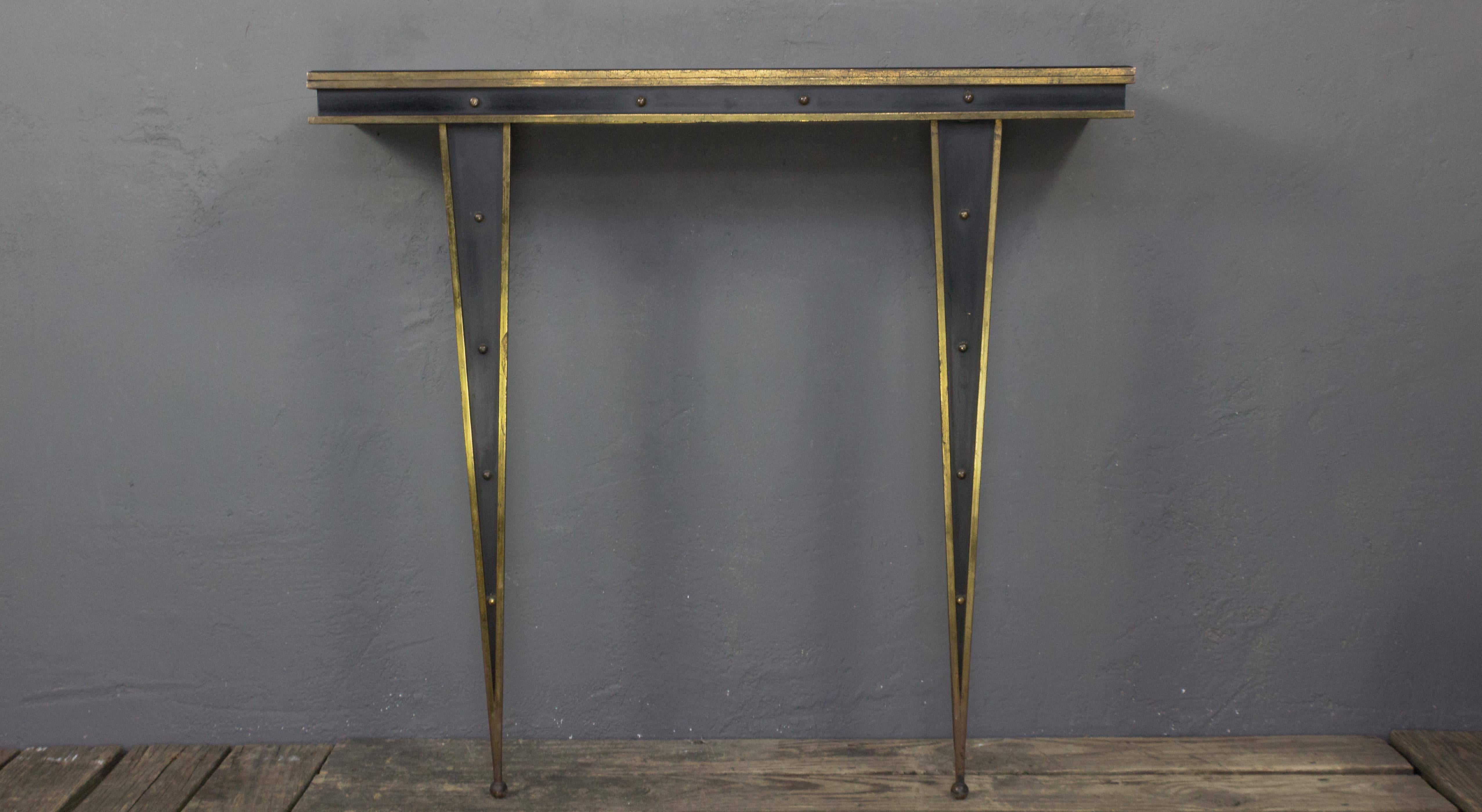 Mid-Century Modern Mid-Century Italian Console and Mirror by Charles PiGuet