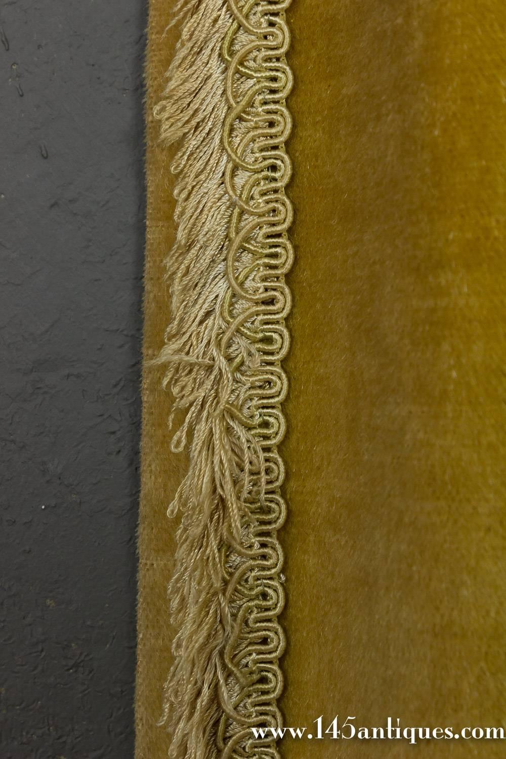 Pair Of Rich Gold Velvet Drapes For Sale At 1stdibs