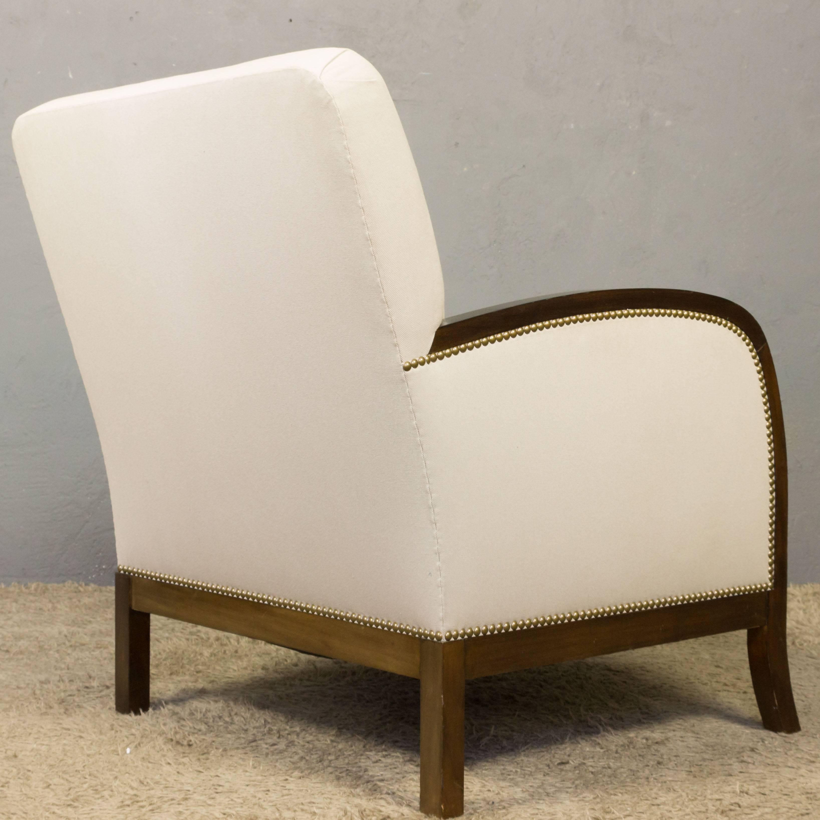 Art Deco Style Lyon Armchair In Good Condition In Buchanan, NY
