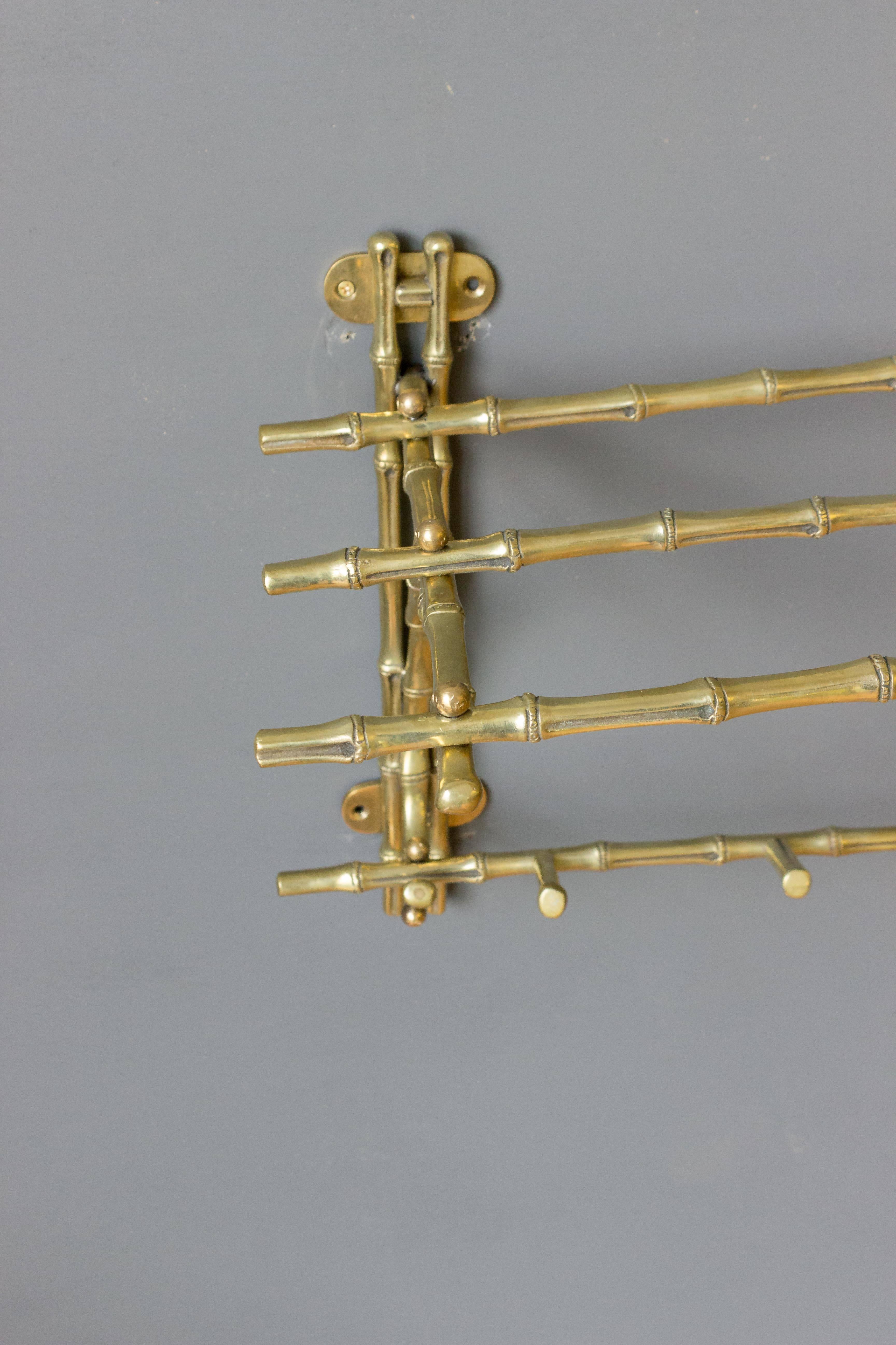 French  Bronze Coat Rack by Maison Bagués. In Good Condition In Buchanan, NY