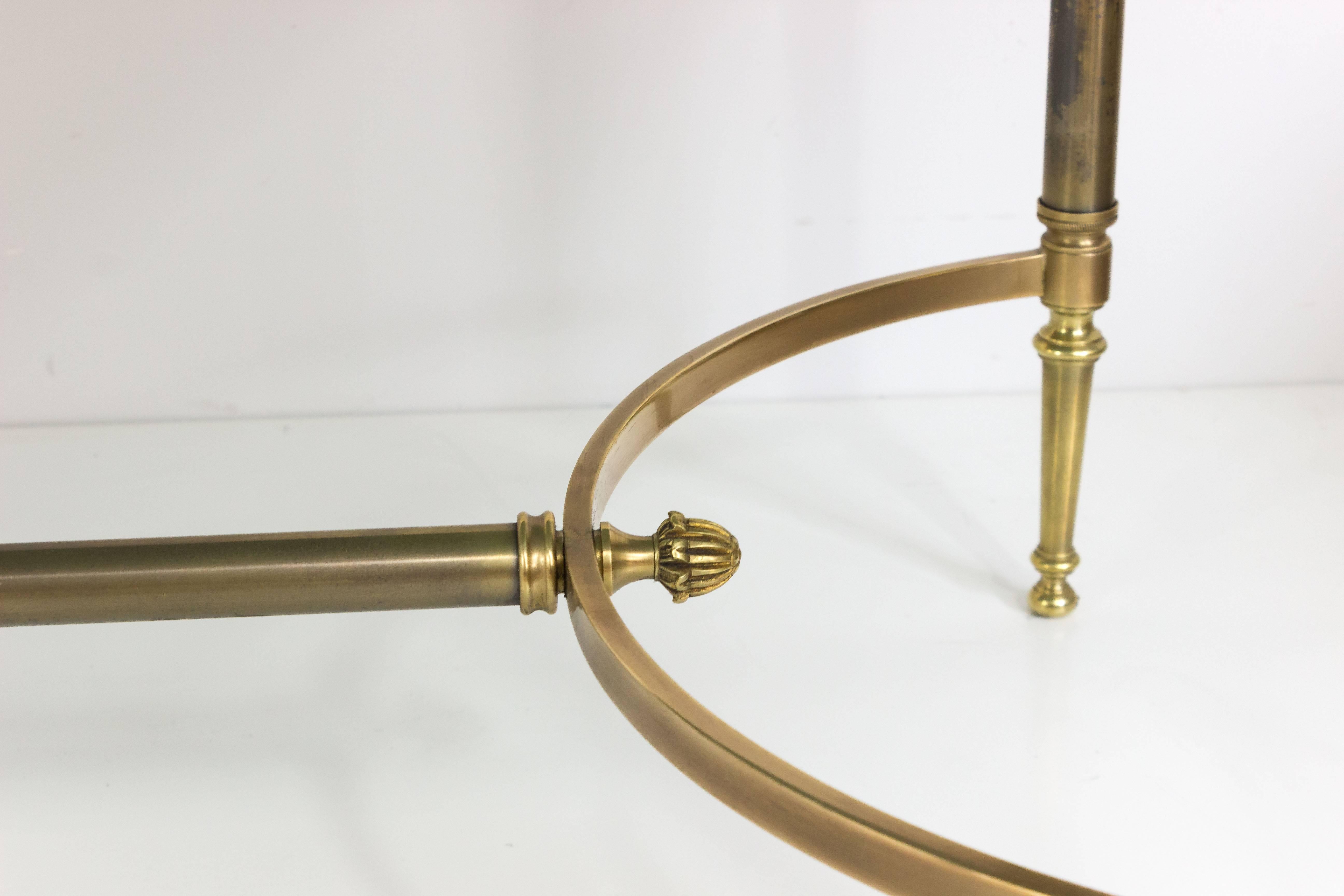 Mid-20th Century French Brass and Bronze Coffee Table