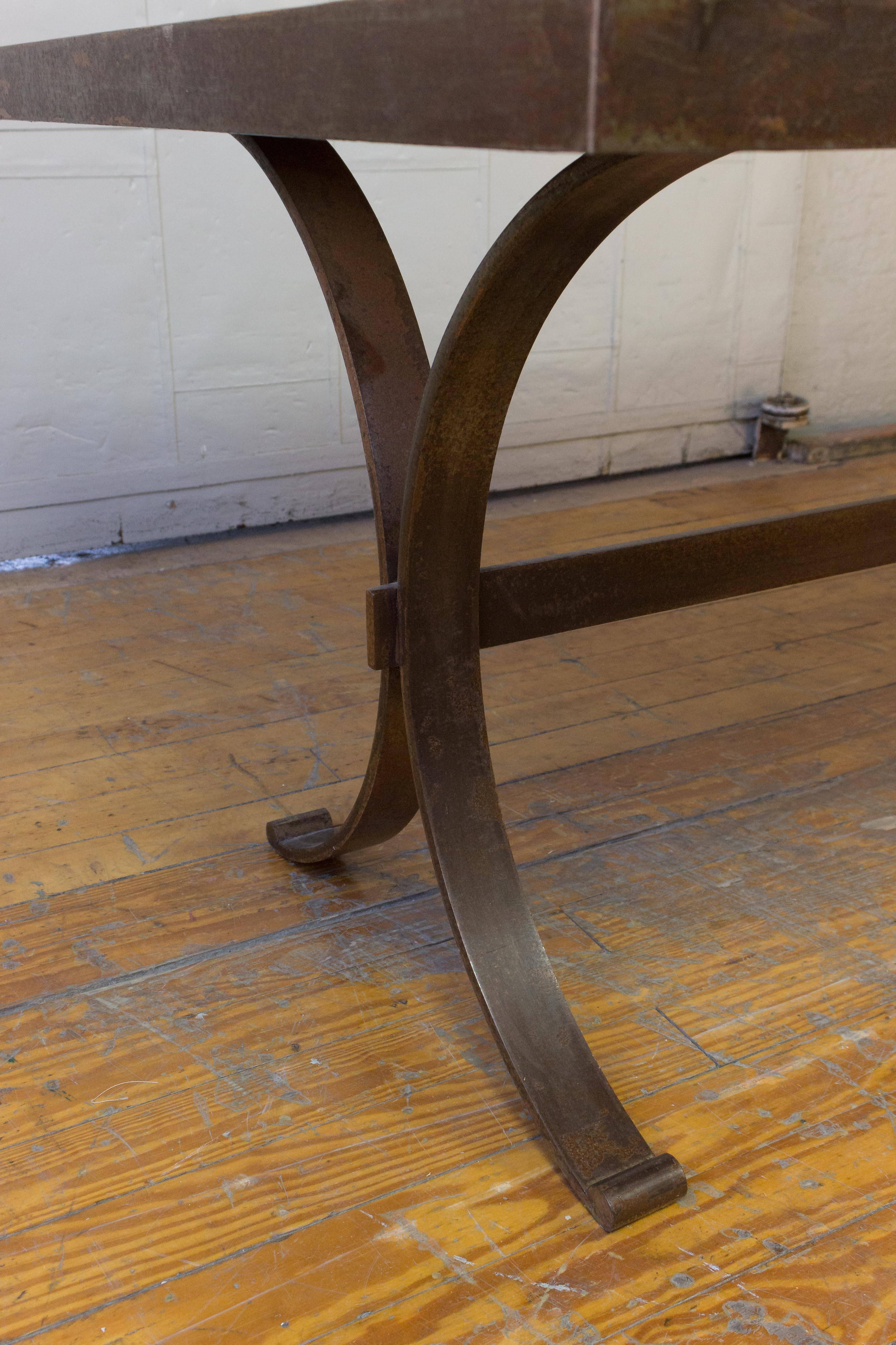 French 1960s Dining Table with Ceramic Tiled Top 2