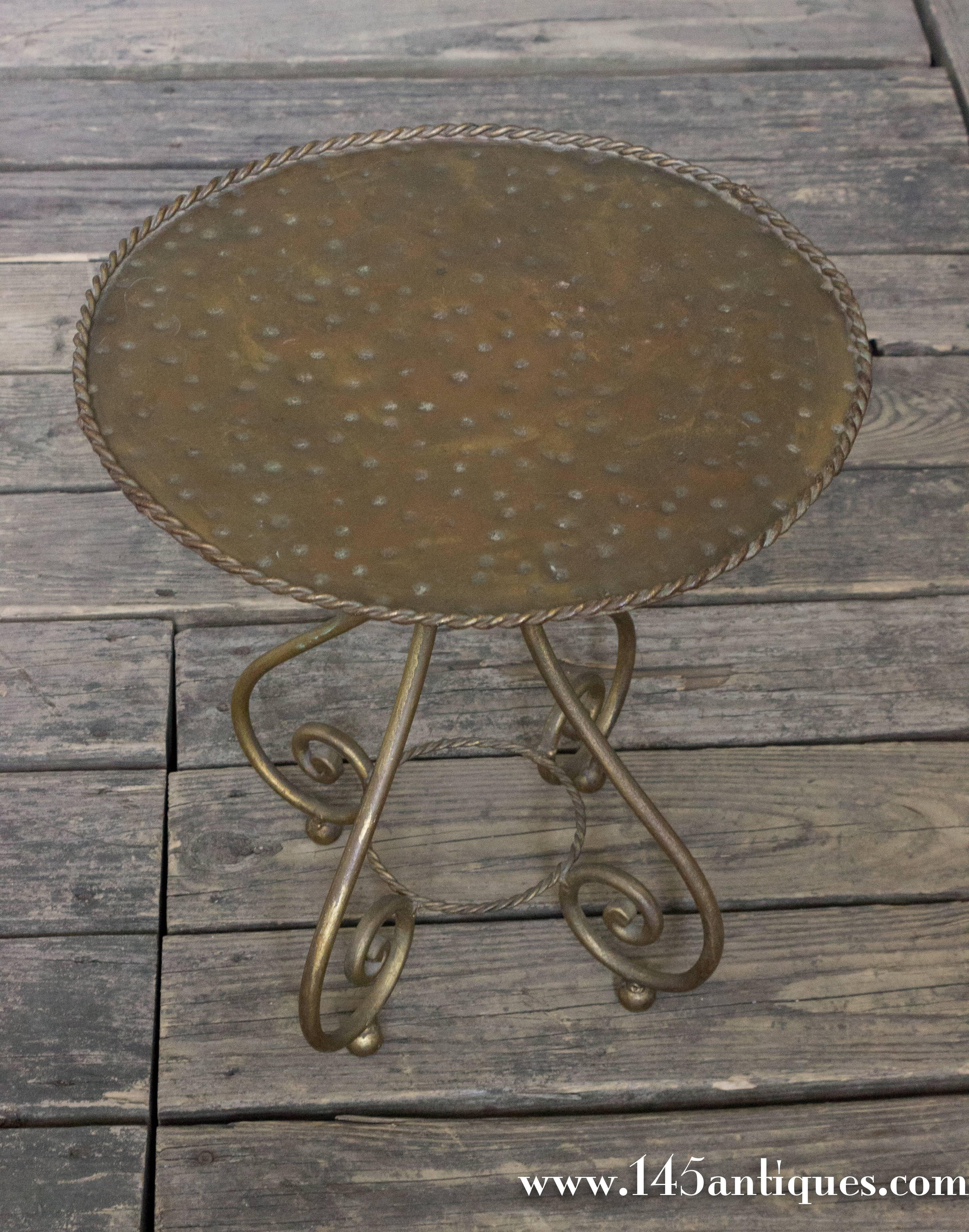 Spanish Gilt Martini Table In Excellent Condition In Buchanan, NY