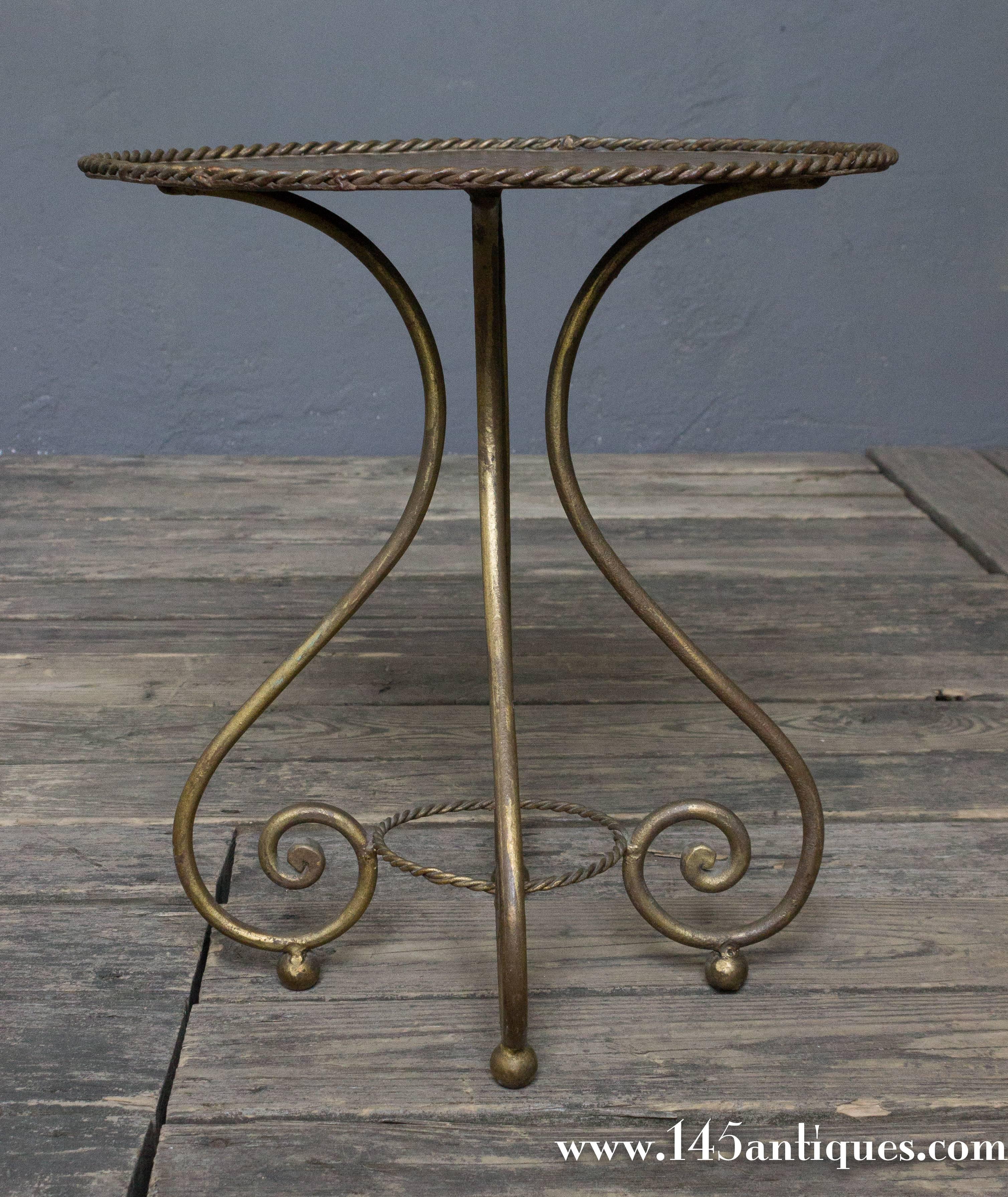 Mid-20th Century Spanish Gilt Martini Table