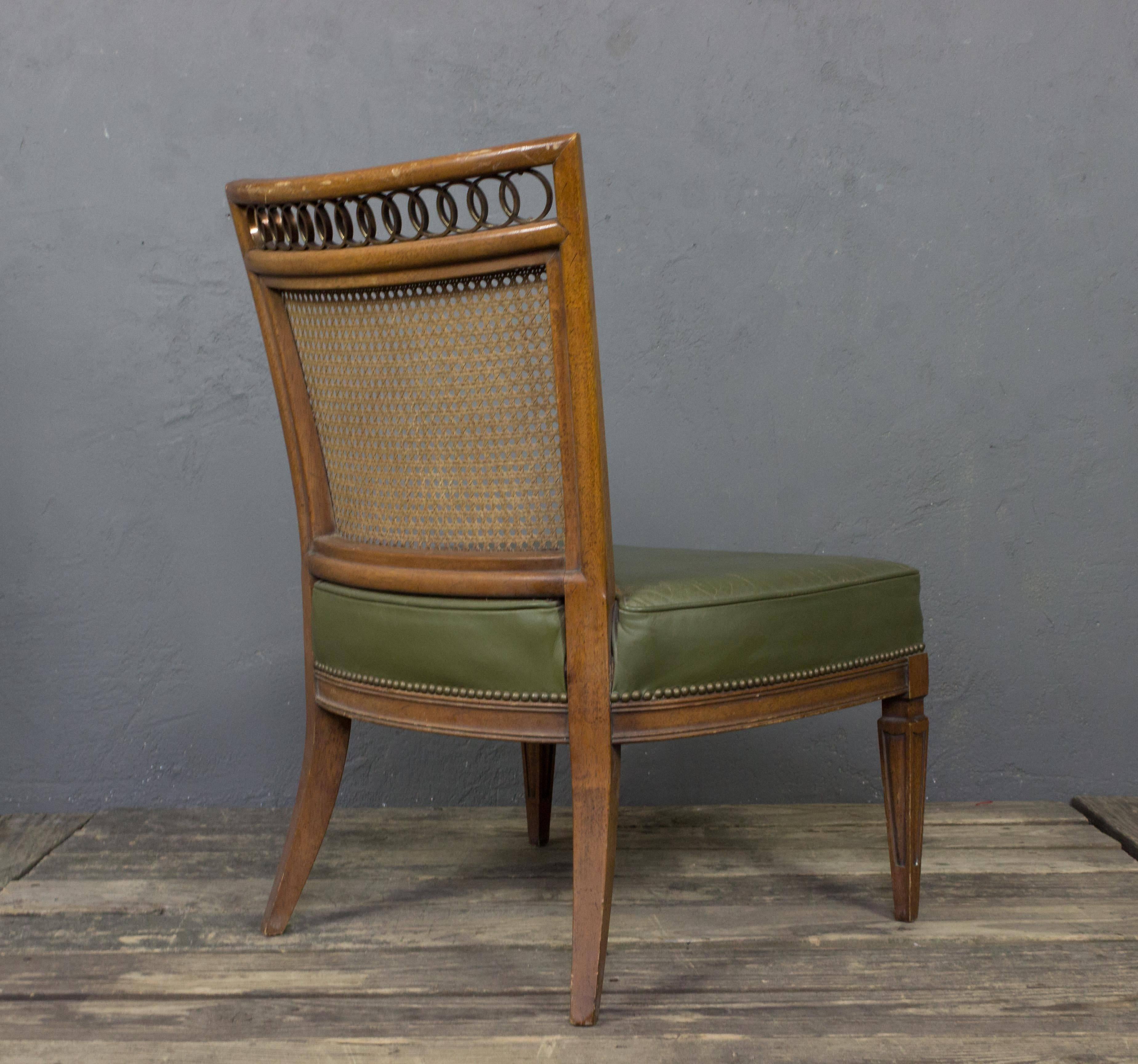 Pair of Italian Mid-Century Modern Side Chairs For Sale 2