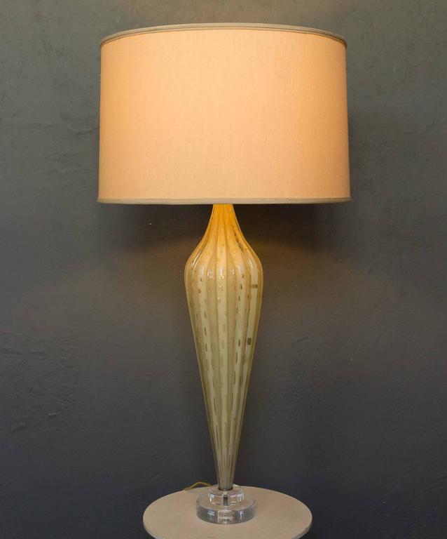 Italian 1940s Murano Glass Lamp For Sale 2