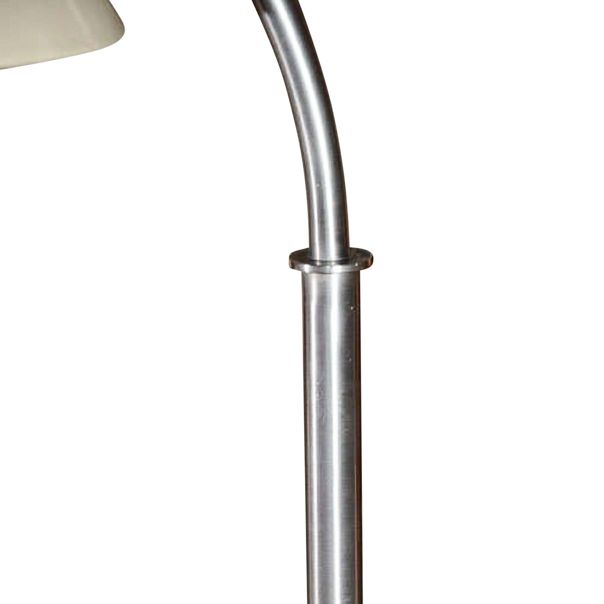 Aluminum Rare Standing Lamp by Walter Von Nessen, American, 1940s For Sale