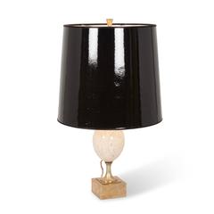 Charles Et Cie Ostrich Egg Table Lamp, French, 1970s